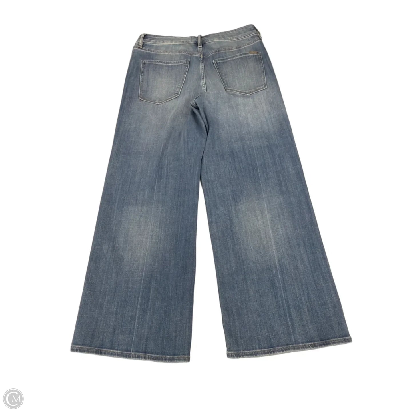 Jeans Wide Leg By White House Black Market In Blue Denim, Size: 8