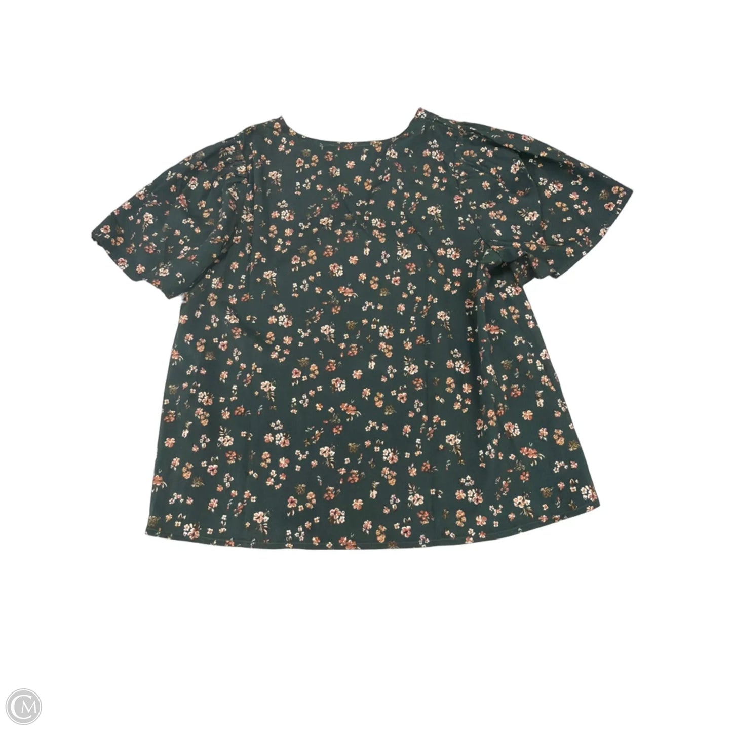 Top Short Sleeve By Wishlist In Green, Size: S