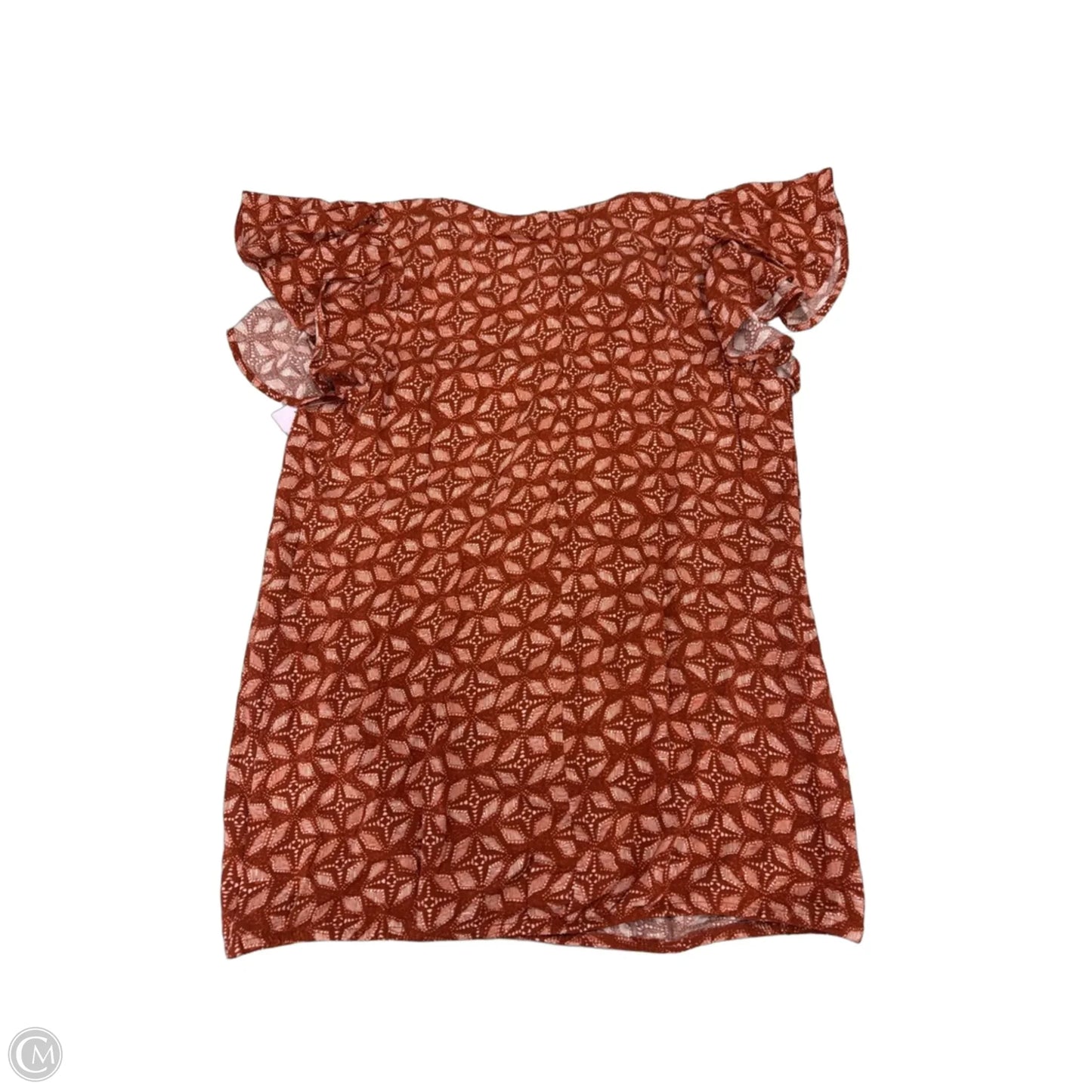 Top Short Sleeve By Maurices In Orange, Size: Xs