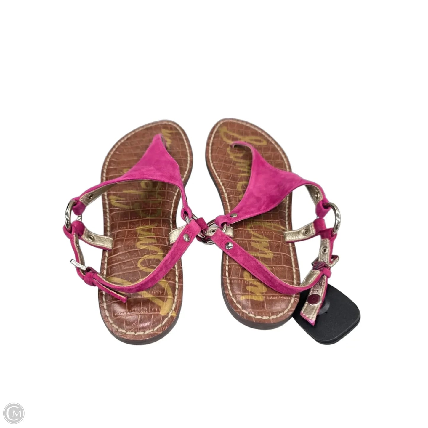 Sandals Flip Flops By Sam Edelman In Brown & Pink, Size: 7.5