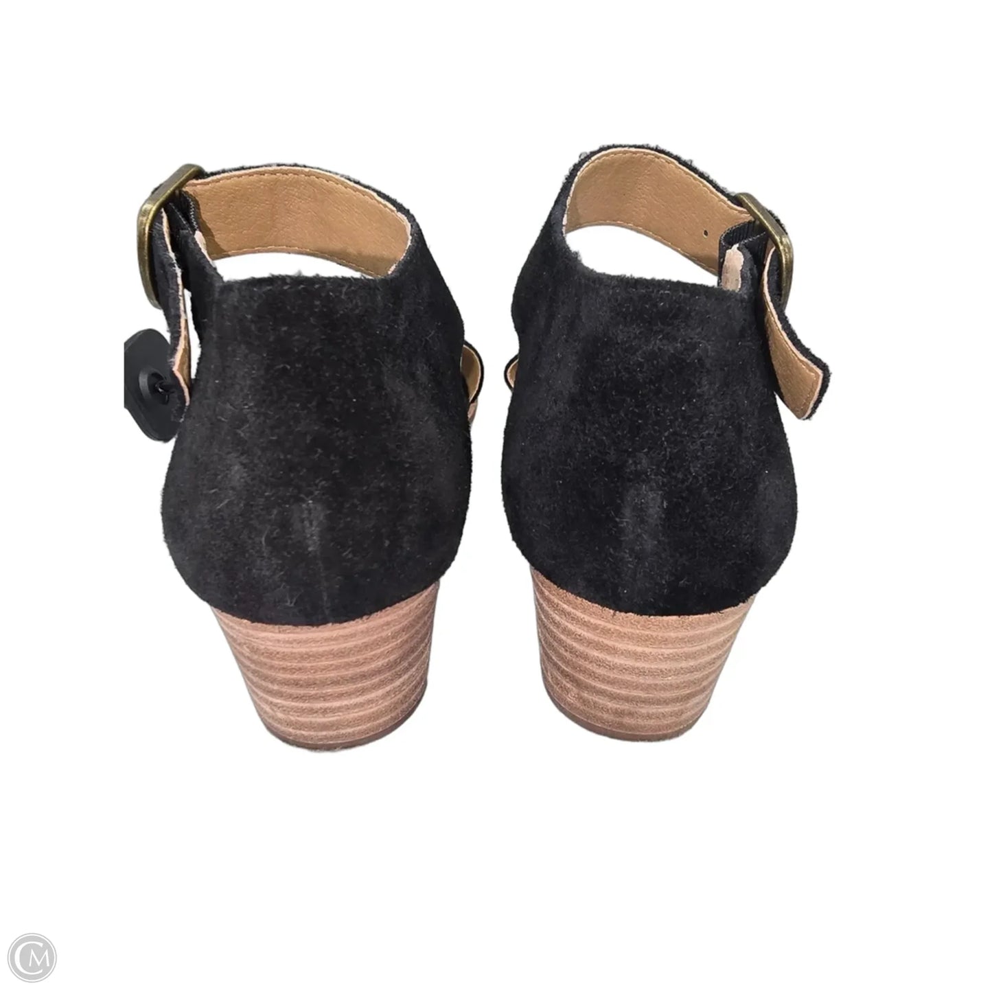 Shoes Heels Wedge By Lucky Brand In Black, Size: 7.5