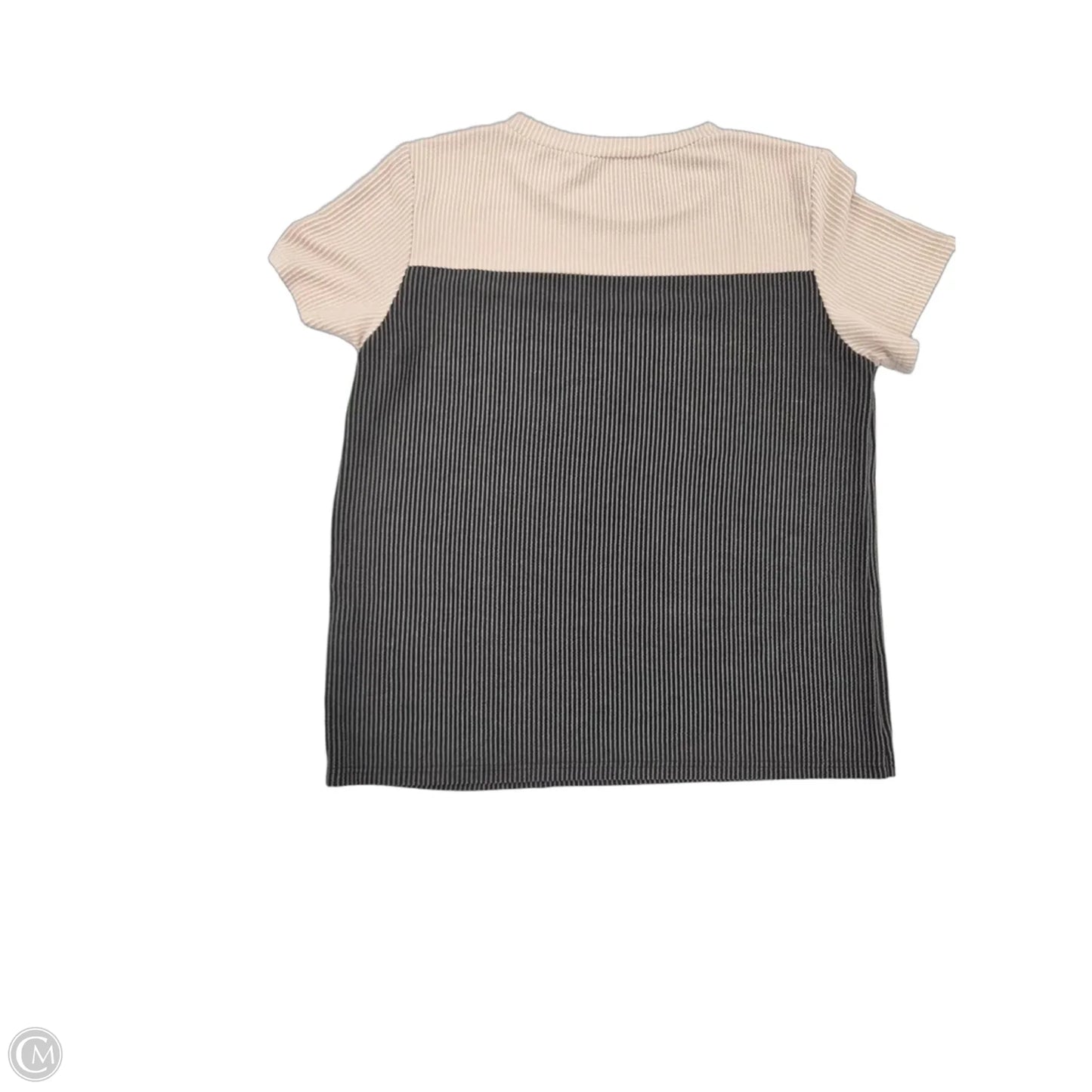 Top Short Sleeve By Dokotoo In Black & Tan, Size: Xl