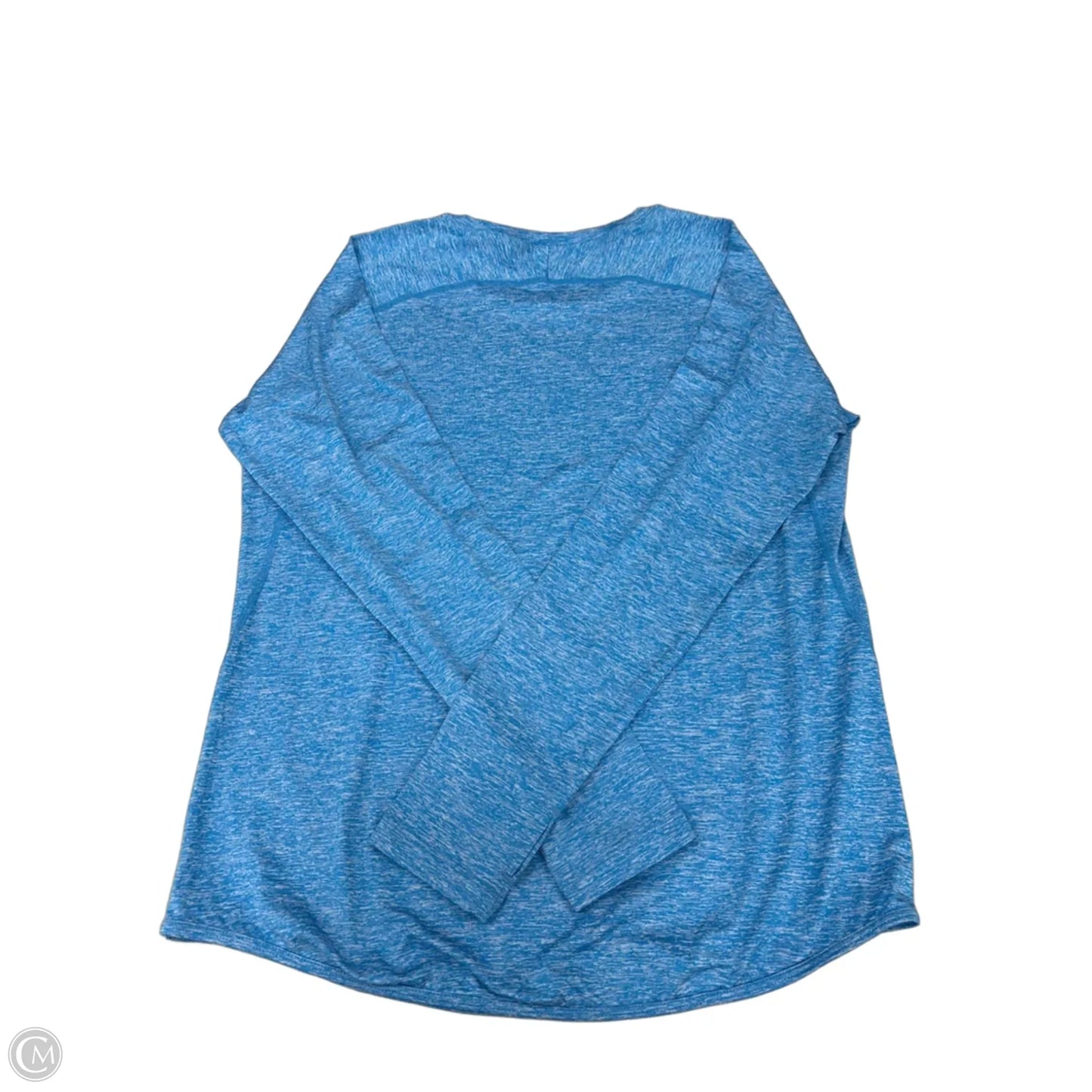 Athletic Top Long Sleeve Crewneck By Cme In Blue, Size: L