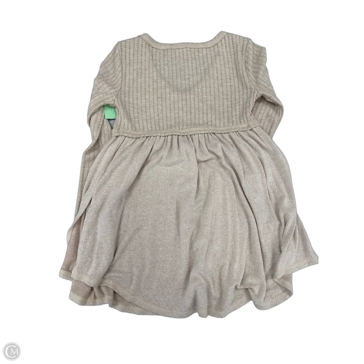 Top Long Sleeve By Altard State In Beige, Size: S