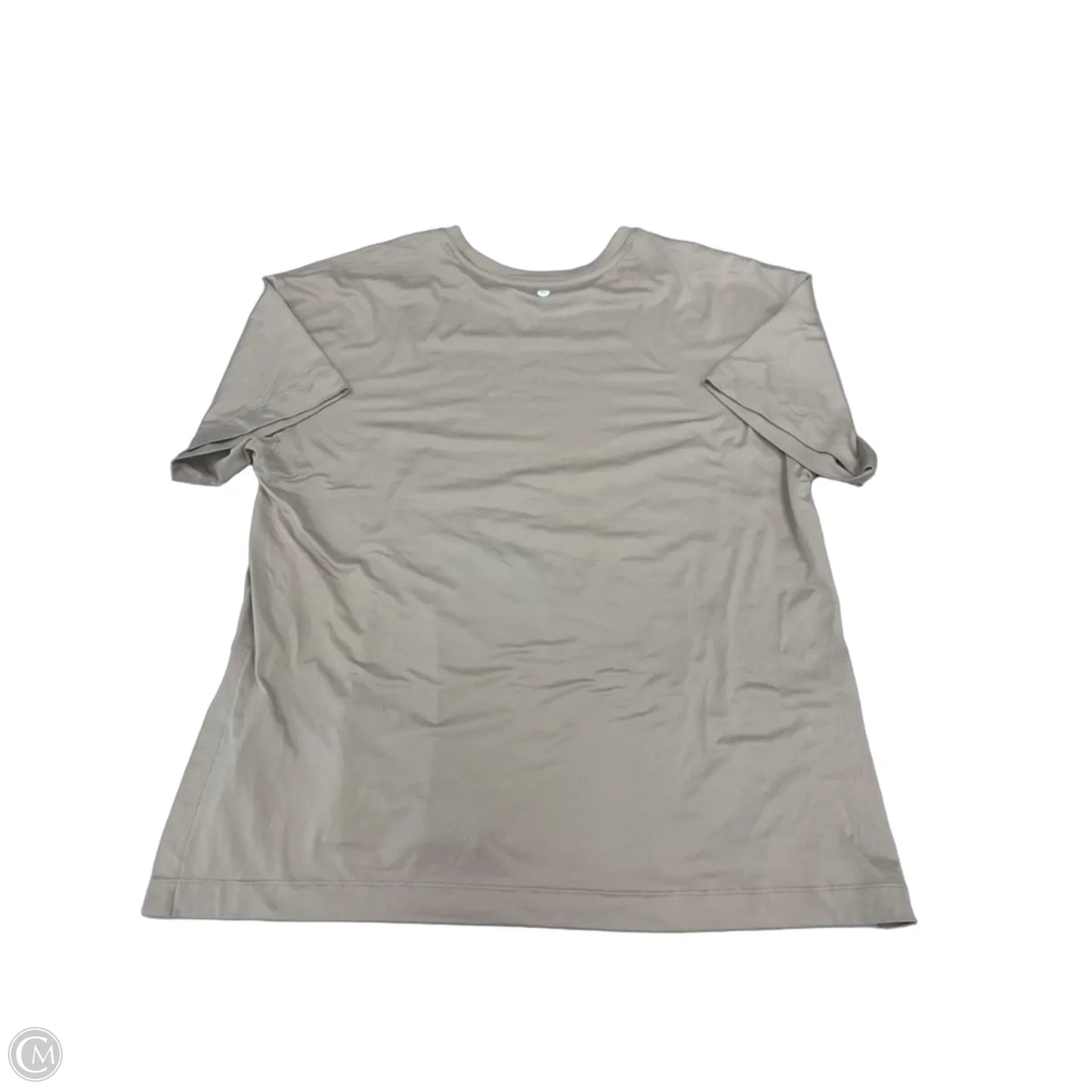 Athletic Top Short Sleeve By Athleta In Beige, Size: L