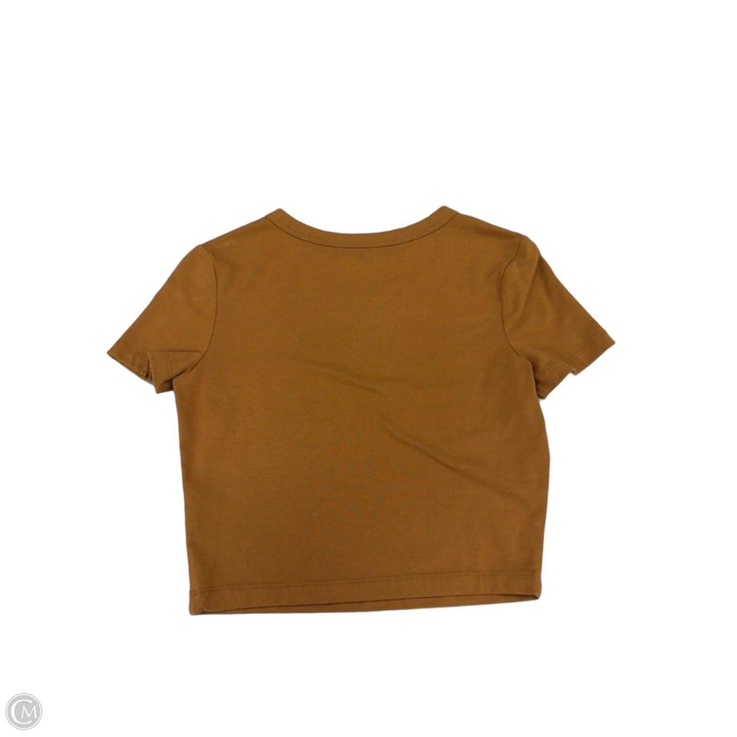 Top Short Sleeve Basic By Wild Fable In Tan, Size: Xs