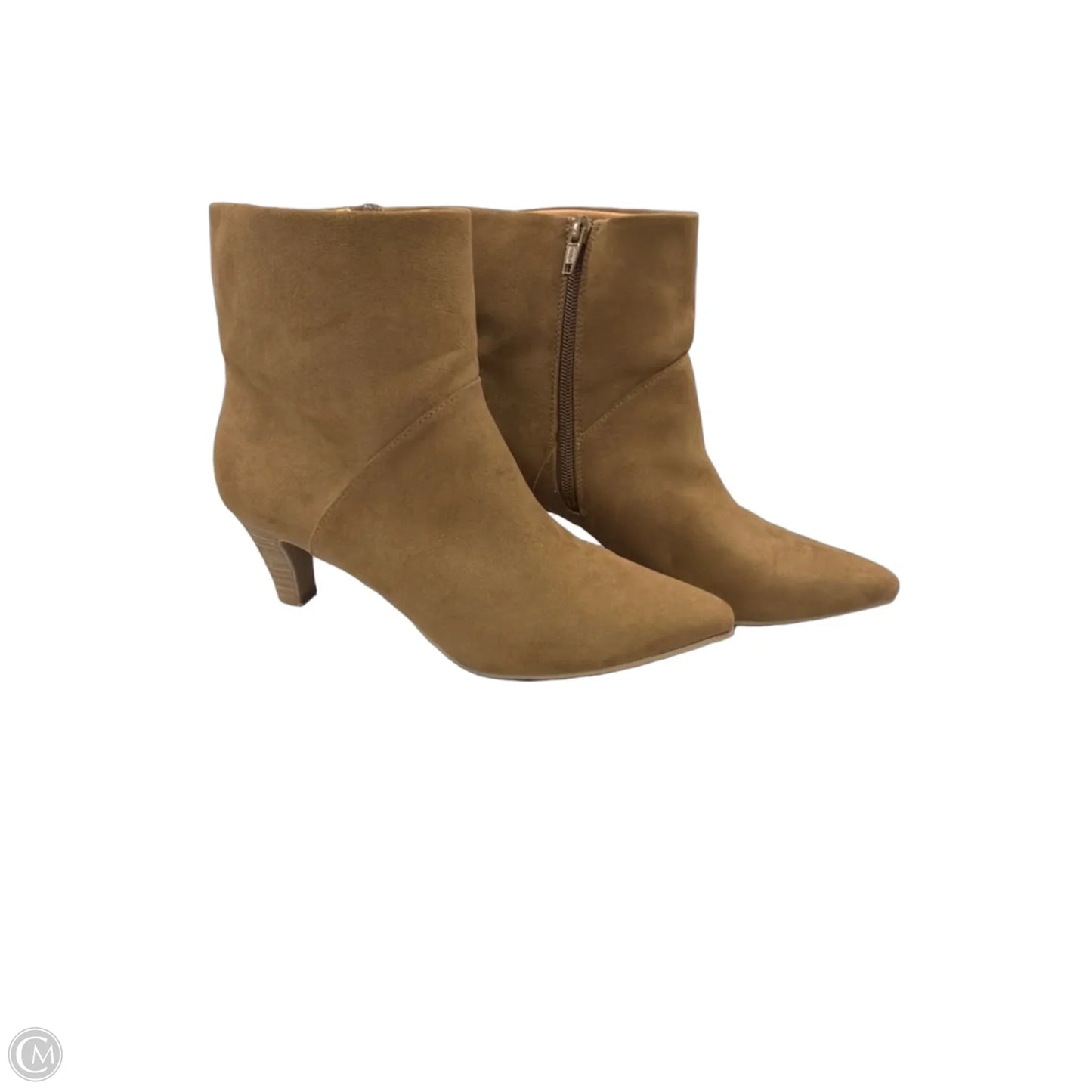 Boots Ankle Heels By Universal Thread In Tan, Size: 8.5