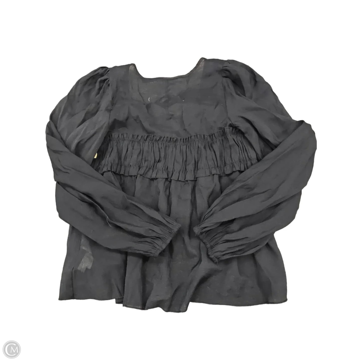 Top Long Sleeve By Missguided In Black, Size: M