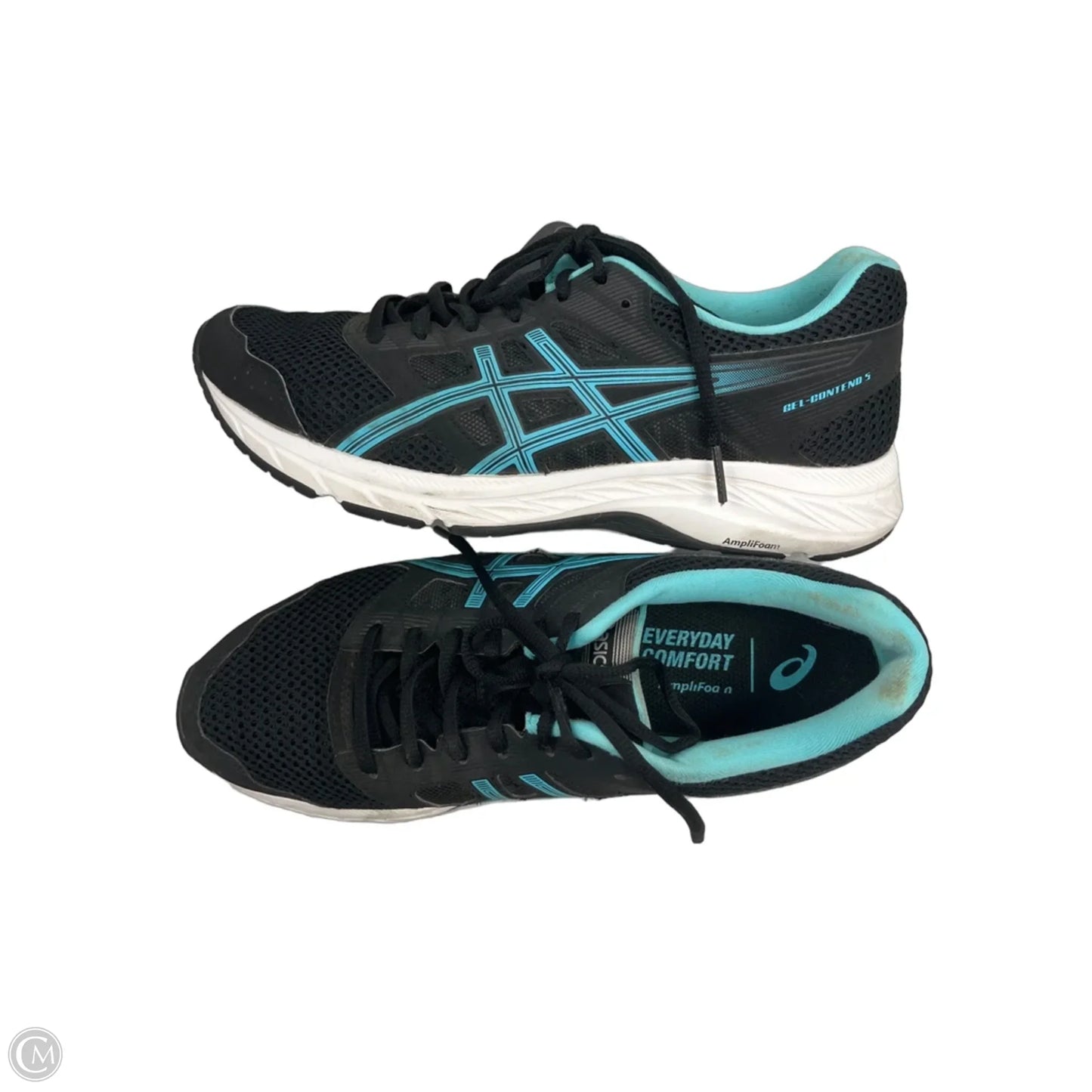 Shoes Athletic By Asics In Black & Blue, Size: 10