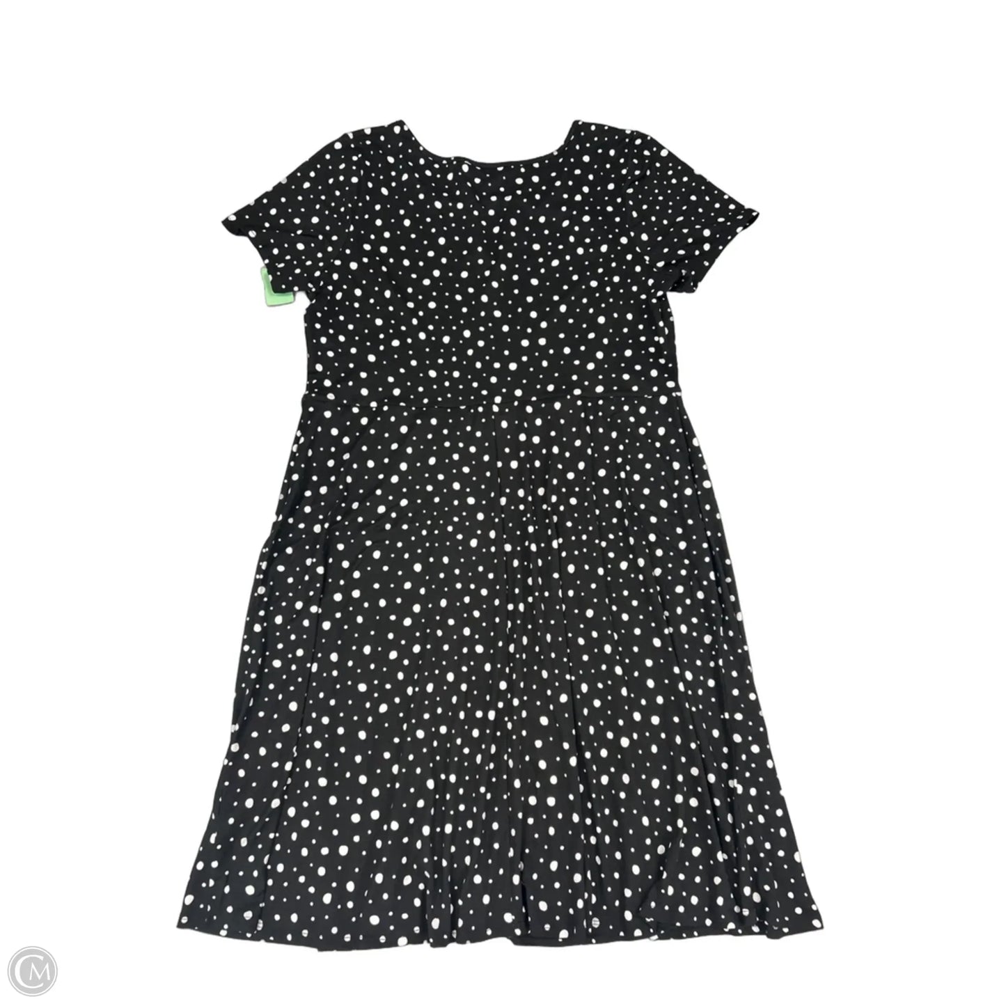 Dress Casual Midi By Fortune & Ivy In Polkadot Pattern, Size: 1x