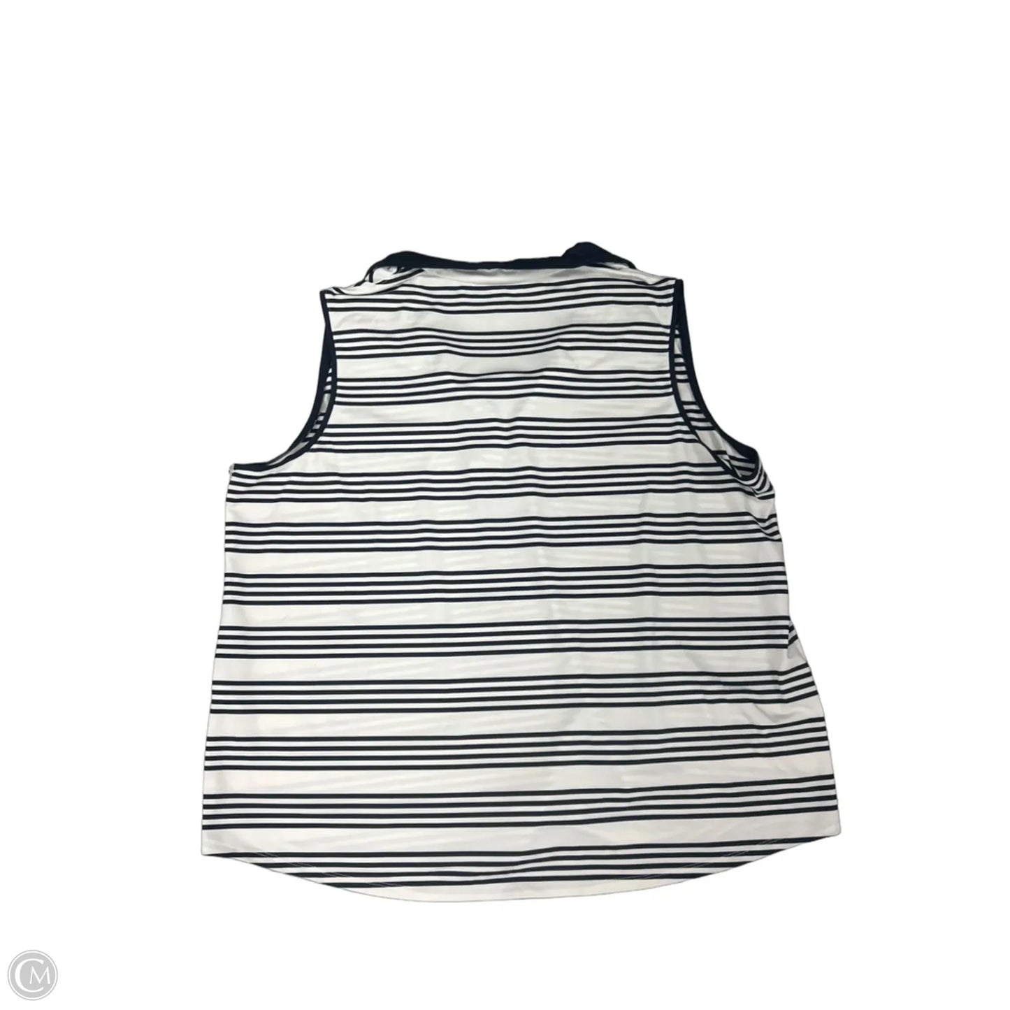 Athletic Tank Top By Chicos In Striped Pattern, Size: Xxl