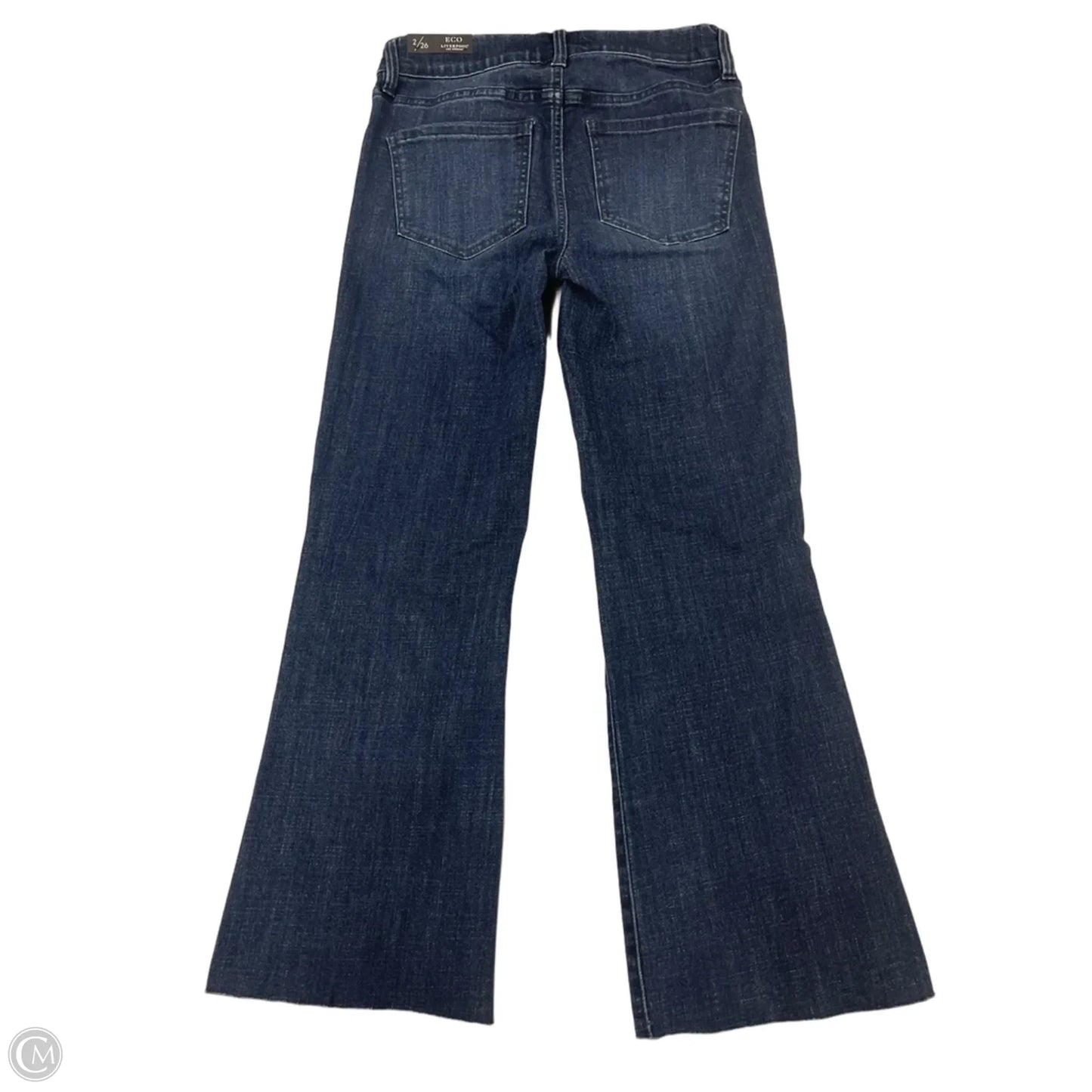 Jeans Flared By Liverpool In Blue Denim, Size: 2