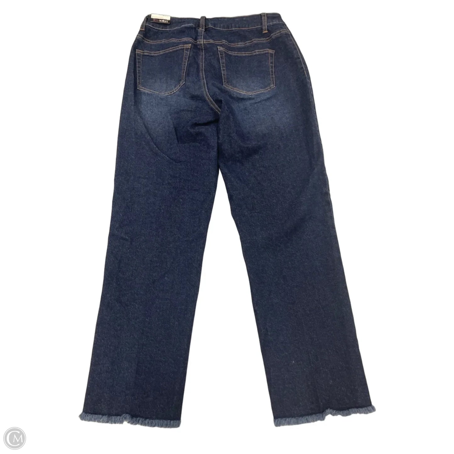 Jeans Flared By Multiples In Blue Denim, Size: 8