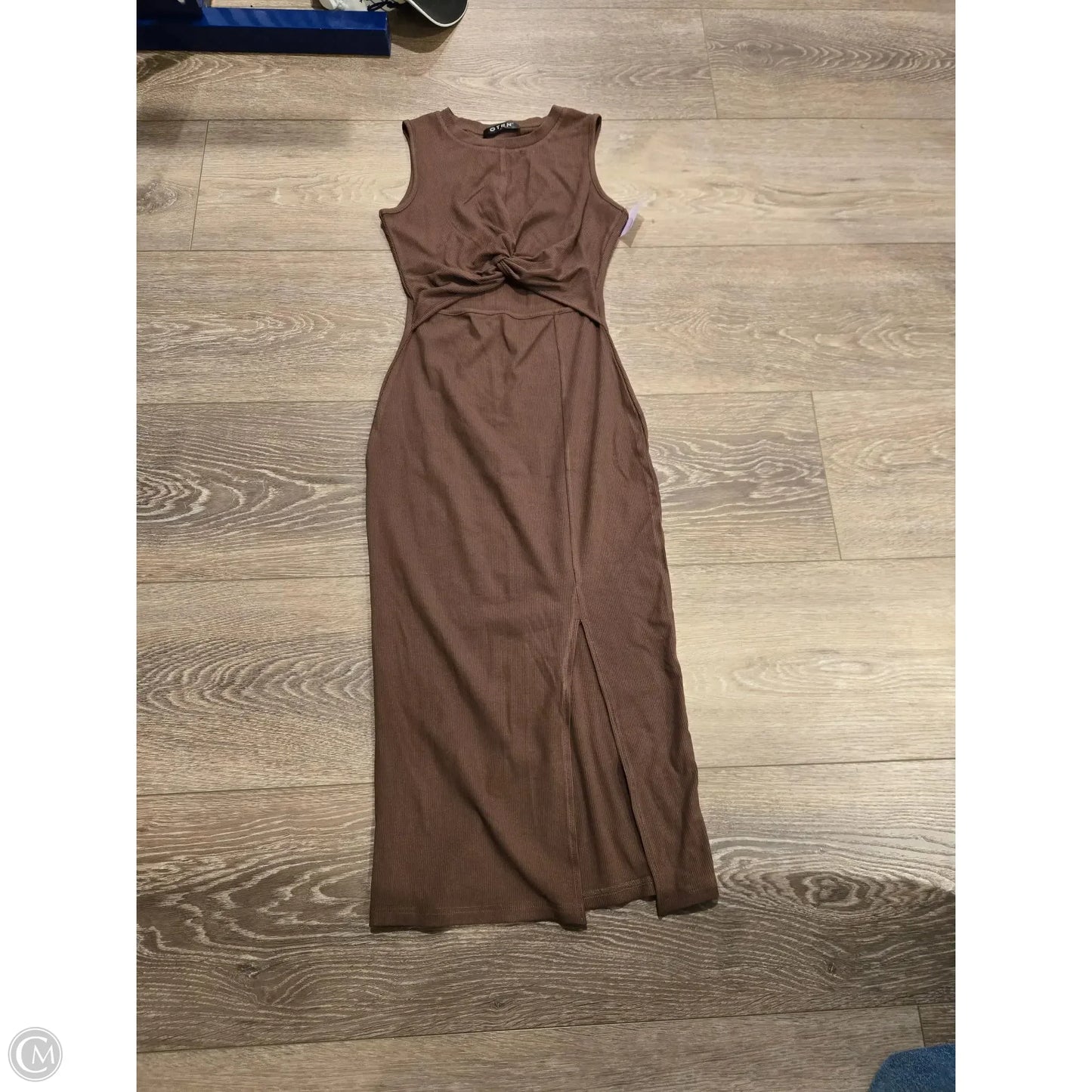 Dress Casual Midi By Cme In Brown, Size: S