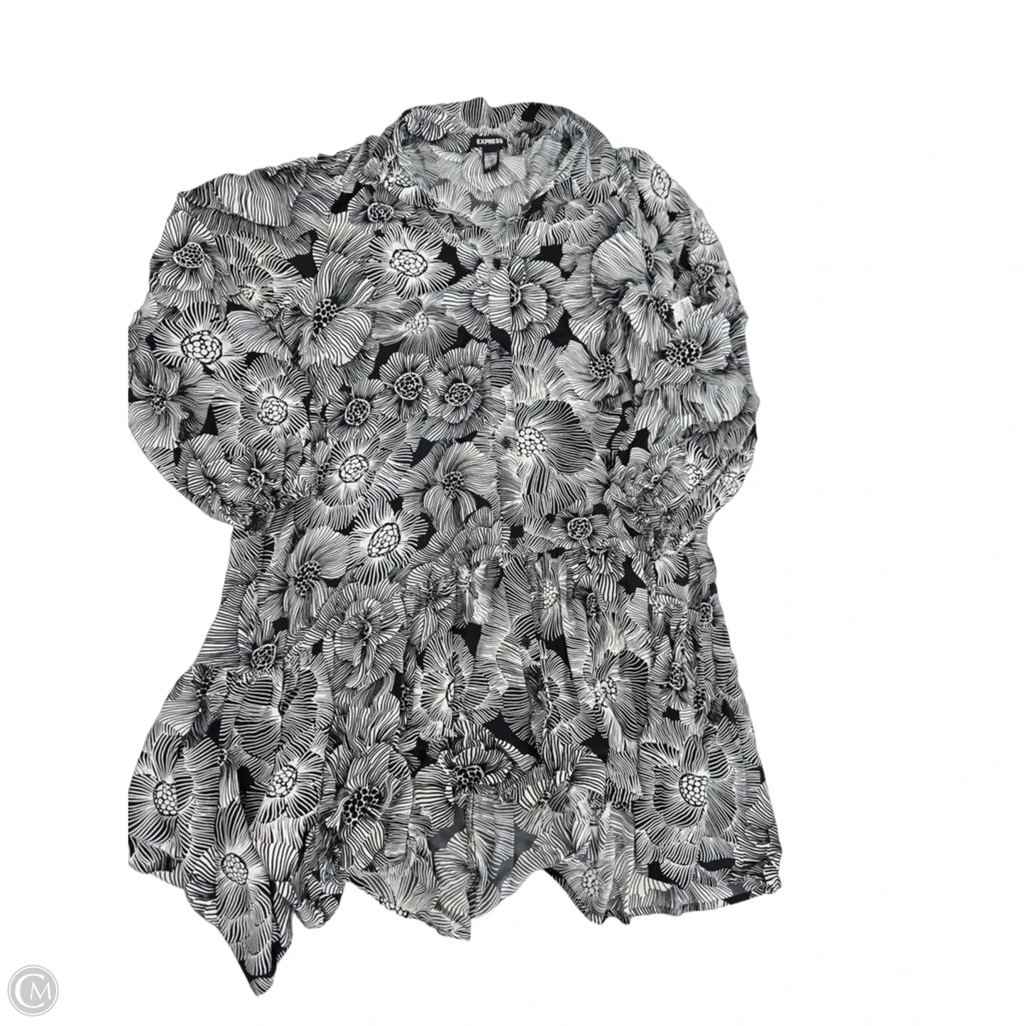 Dress Casual Short By Express In Black & White, Size: M