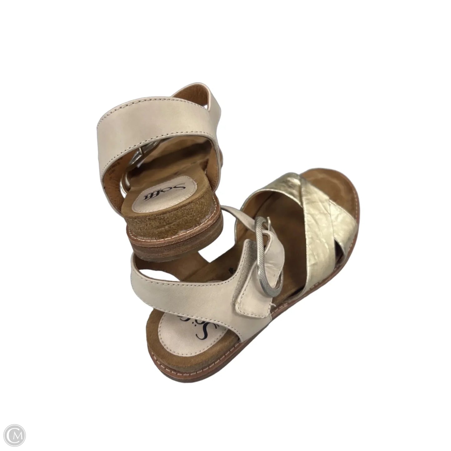 Sandals Flats By Sofft In Tan, Size: 6.5