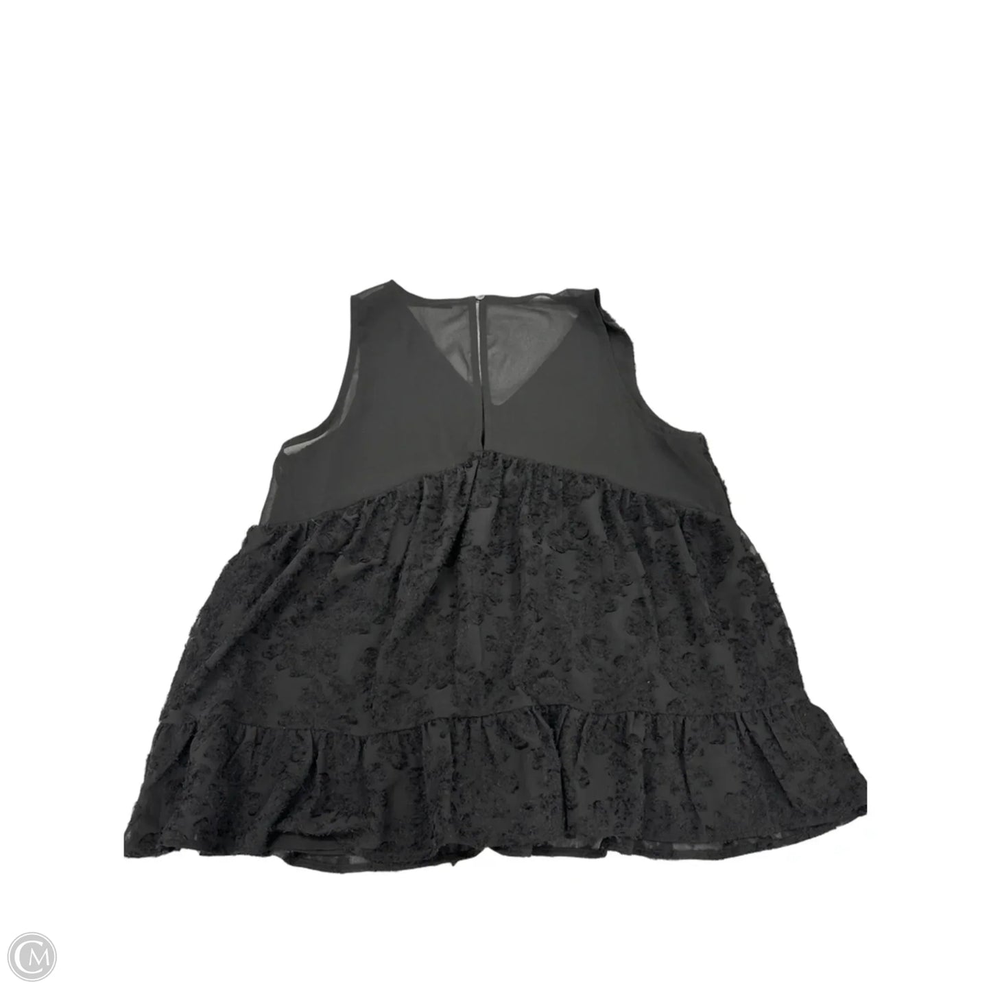 Top Sleeveless By Doe & Rae In Black, Size: L