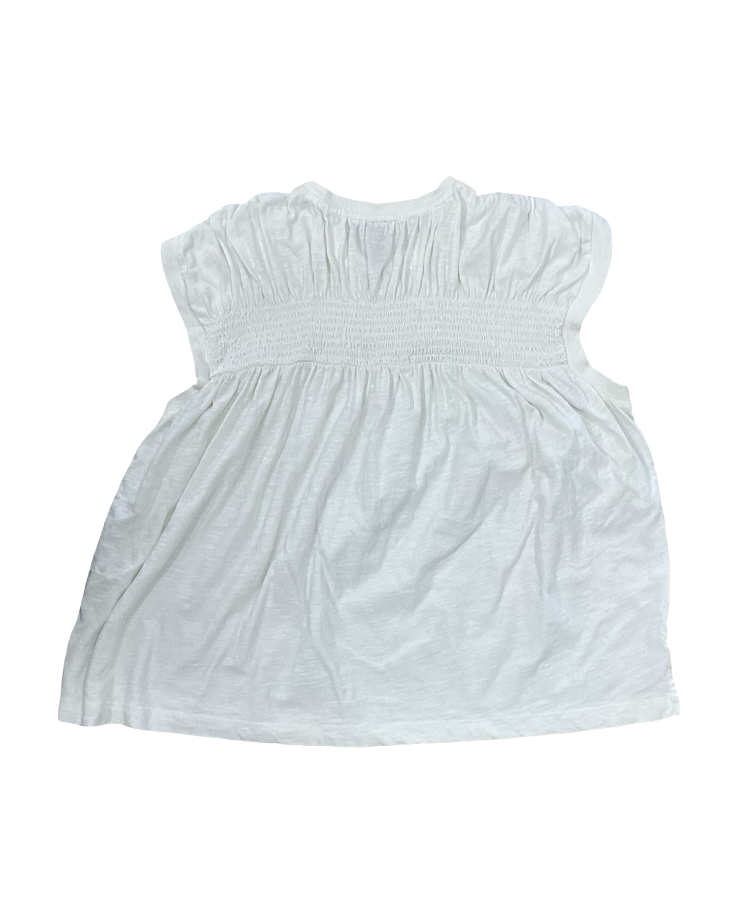 Top Sleeveless By Anthropologie In White, Size:L