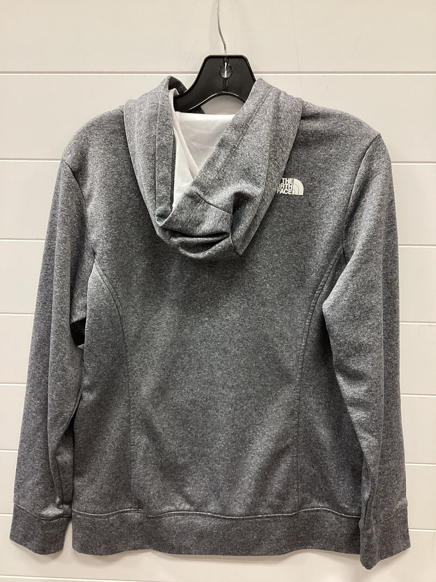 Athletic Top Ls Hoodie By The North Face In Grey, Size:L