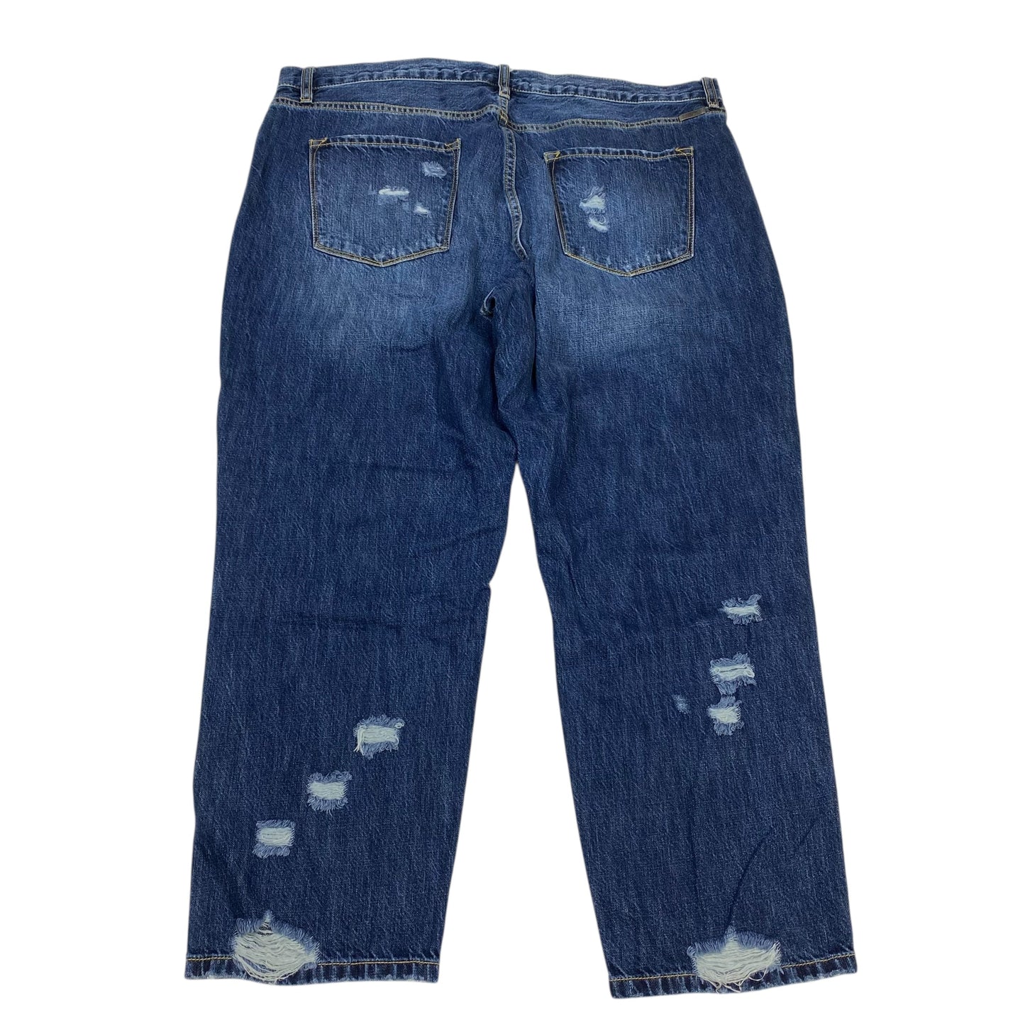 Jeans Straight By Kancan In Blue Denim, Size:18