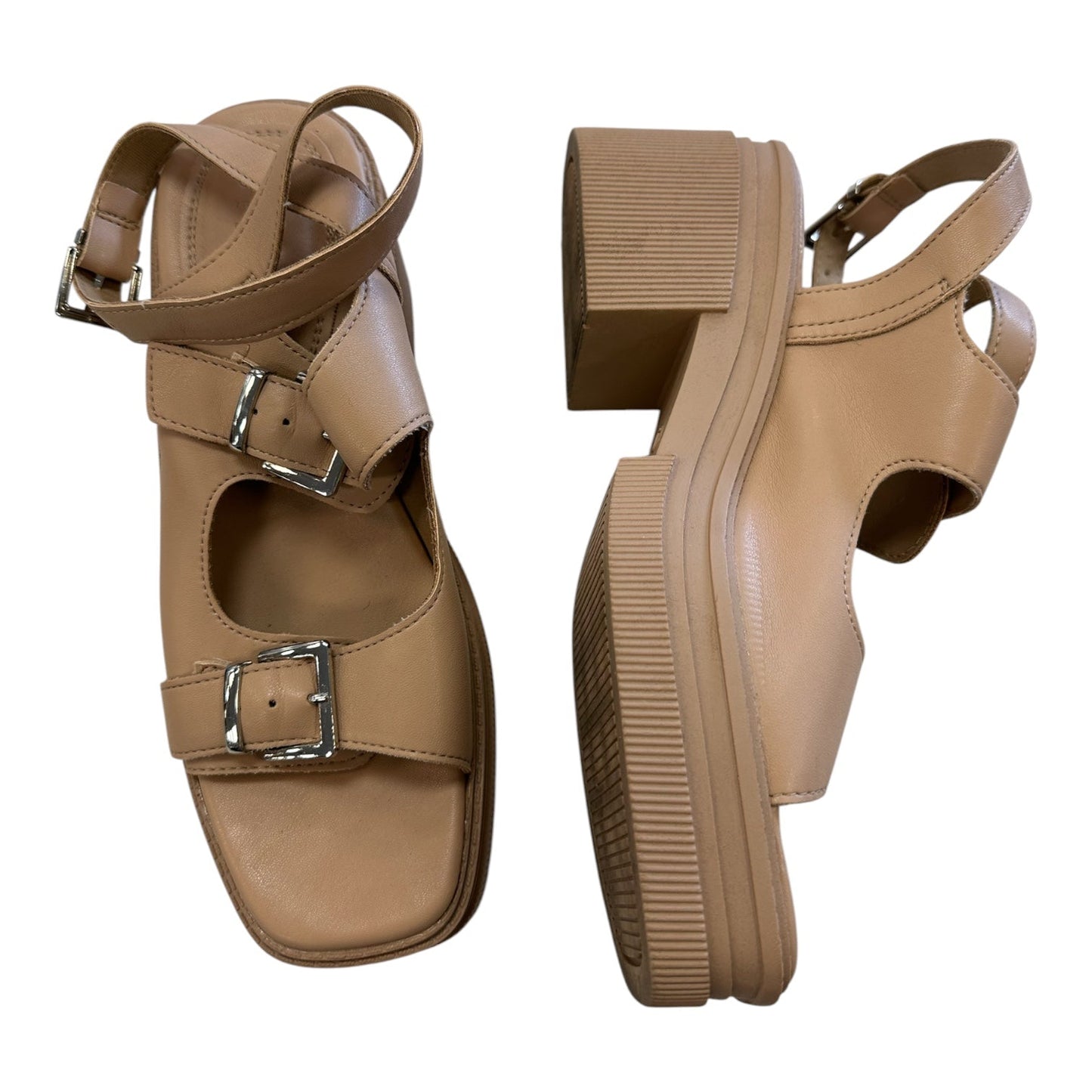 Shoes Heels Platform By Asos In Tan, Size:6