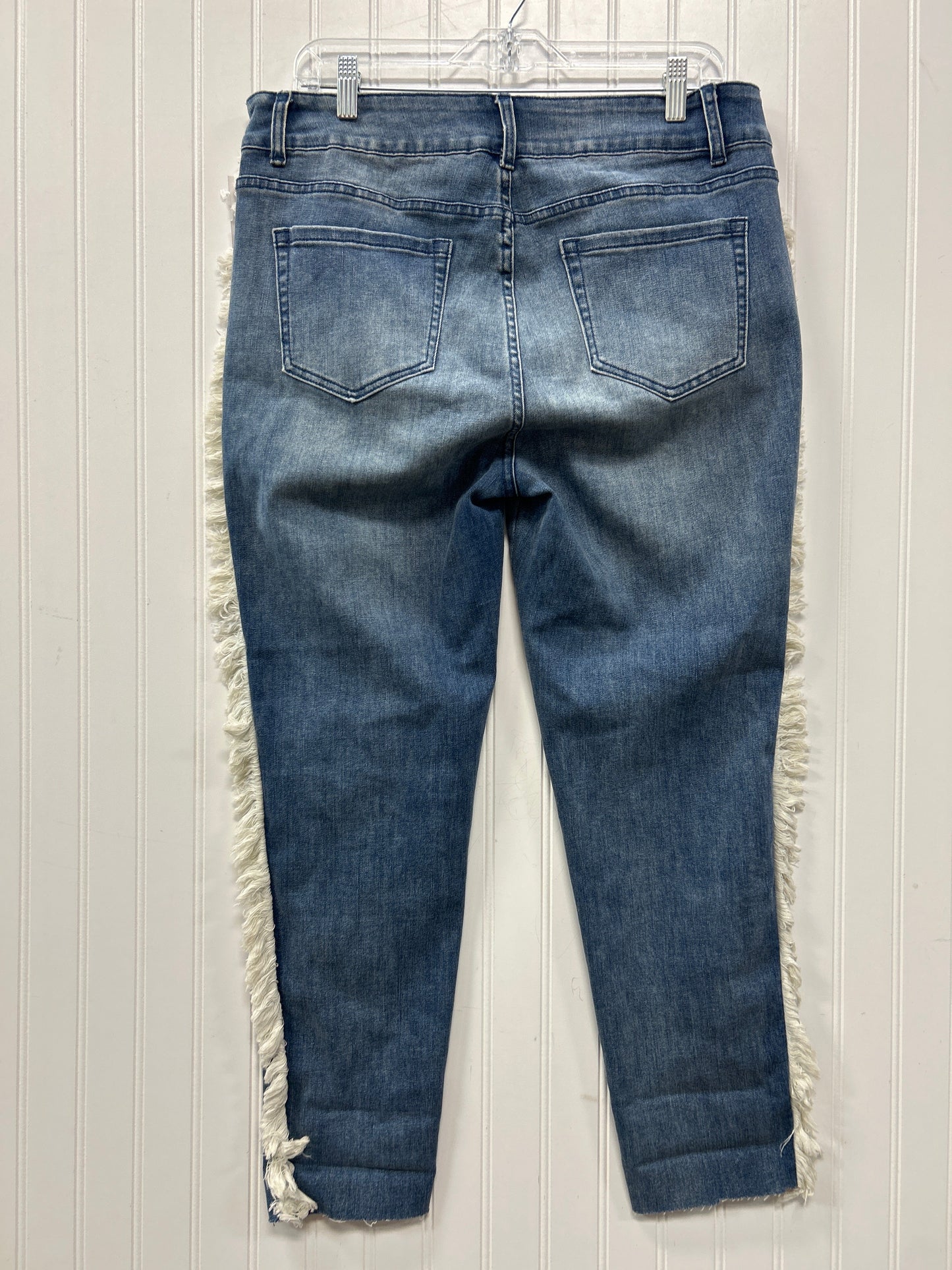 Jeans Skinny By Indigo Blues In Blue Denim, Size:12