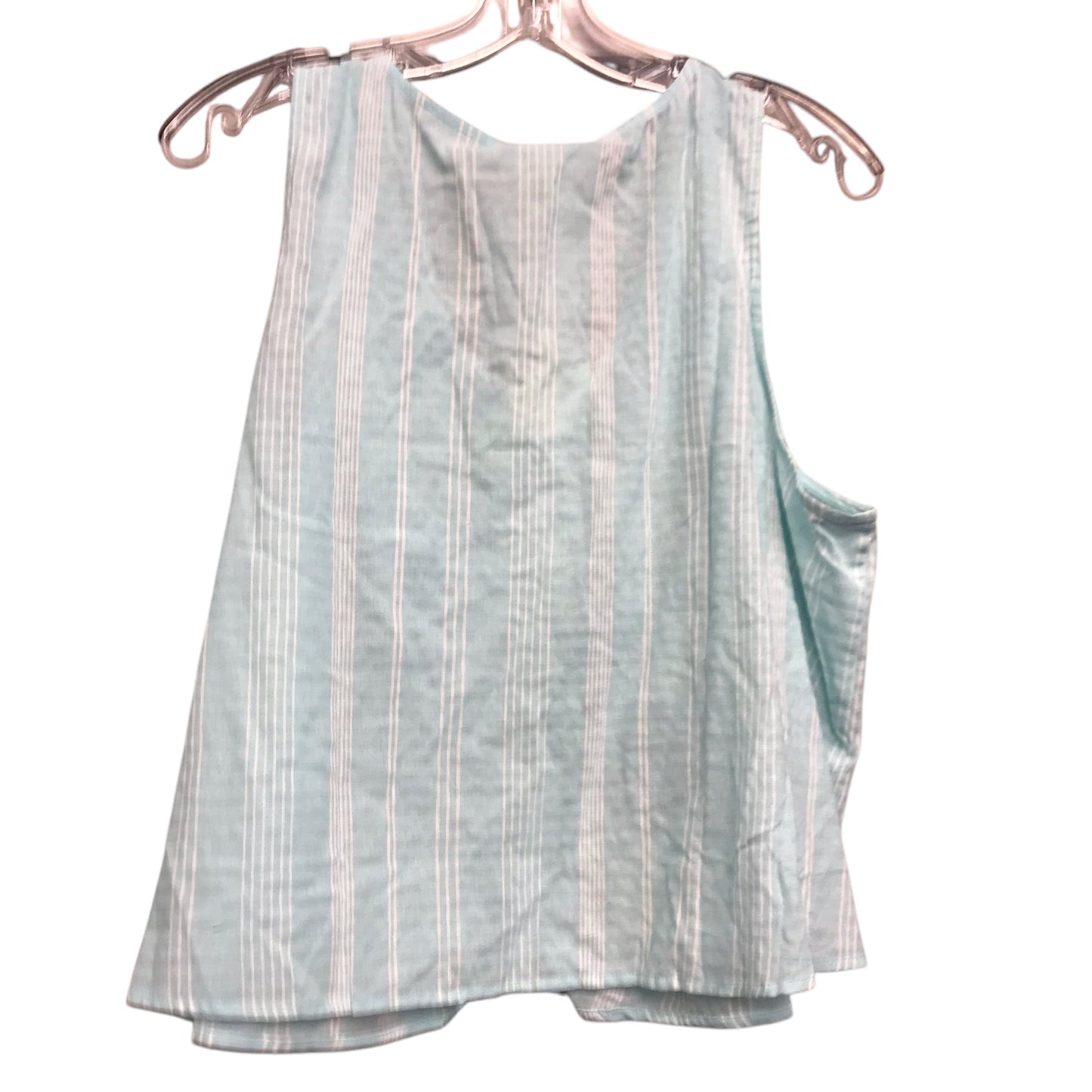 Top Sleeveless By Ana In Aqua, Size:1X