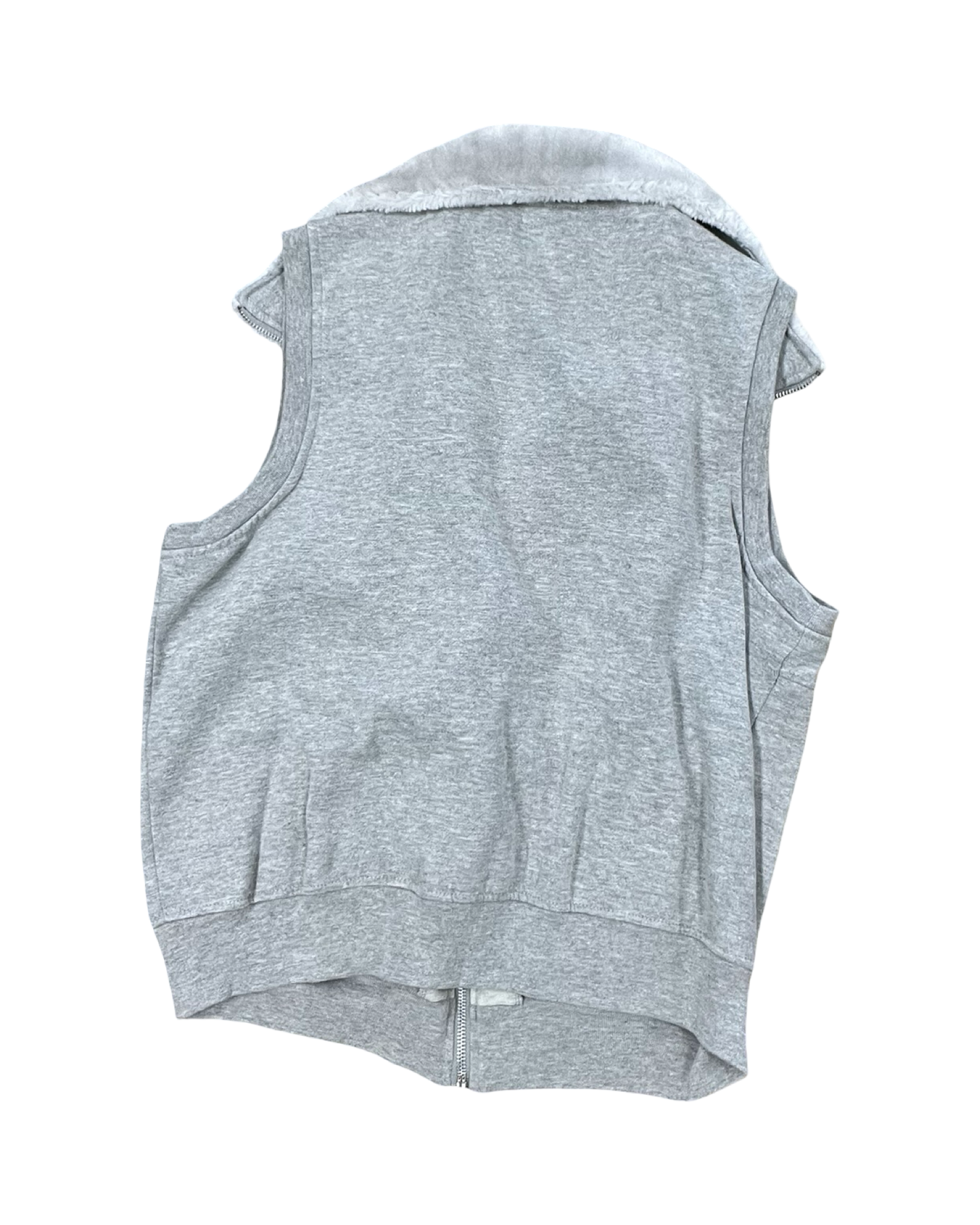 Vest Fleece By Clothes Mentor In Grey, Size:L