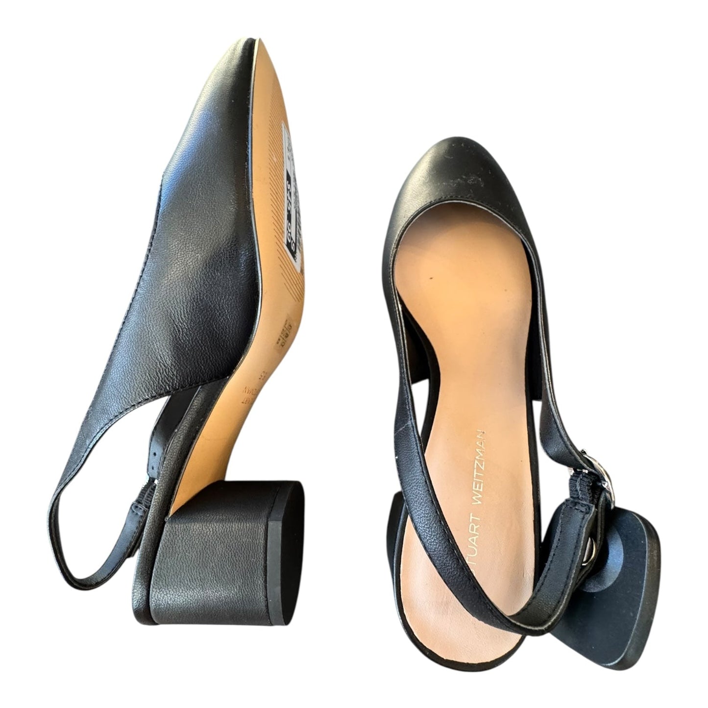 Shoes Heels Block By Stuart Weitzman In Black, Size:6.5