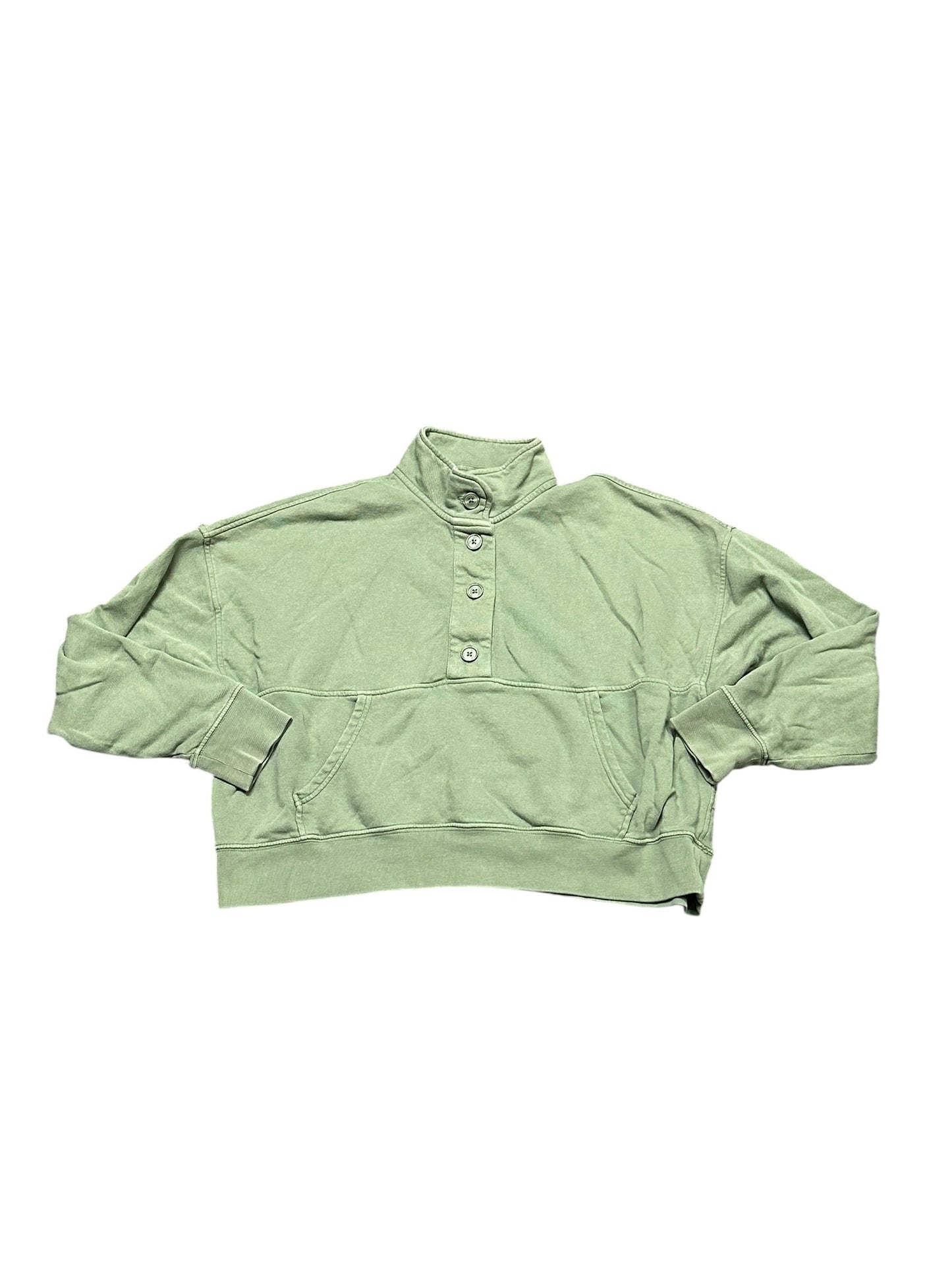Sweatshirt Collar By Aerie In Green, Size:M