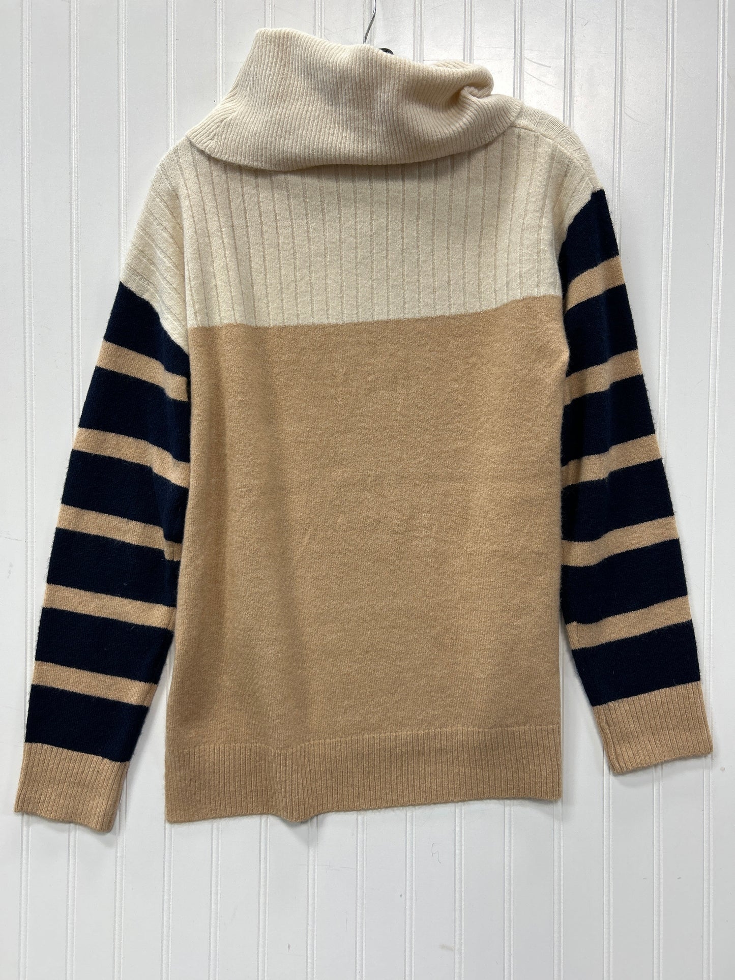Sweater By Hem & Thread In Cream & Tan, Size:M