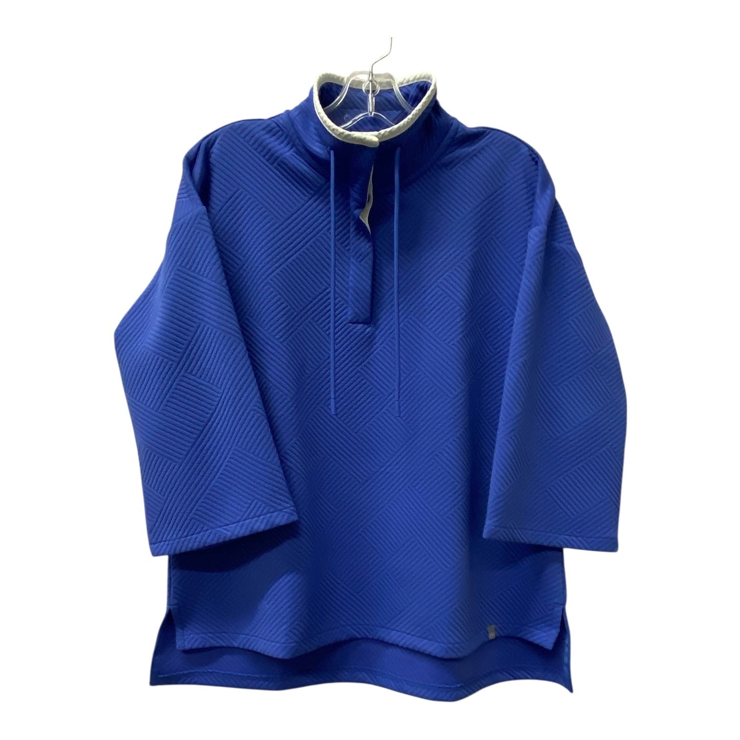 Top 3/4 Sleeve By Talbots In Blue, Size:Mp