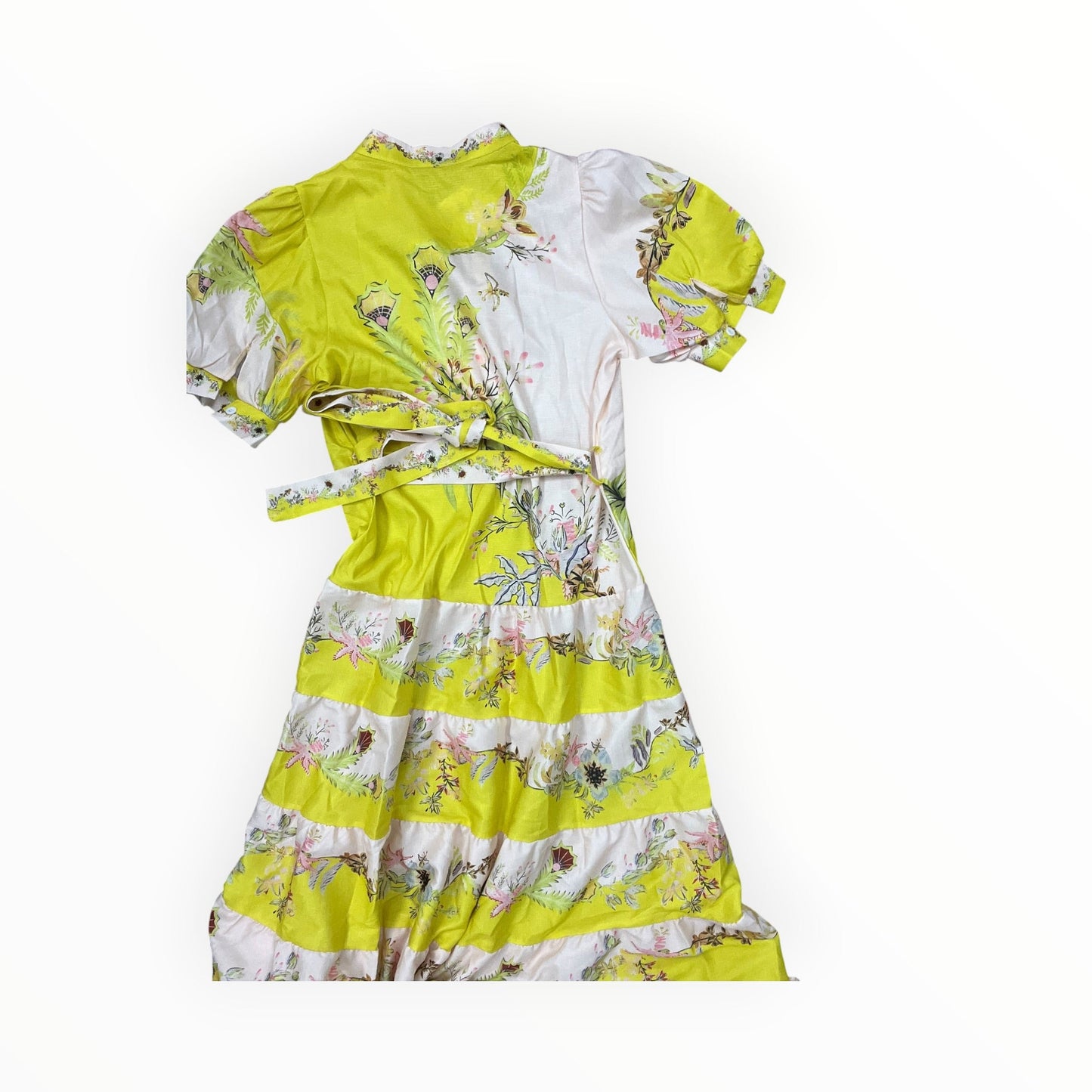 Dress Casual Maxi By Clothes Mentor In Cream & Yellow, Size:S