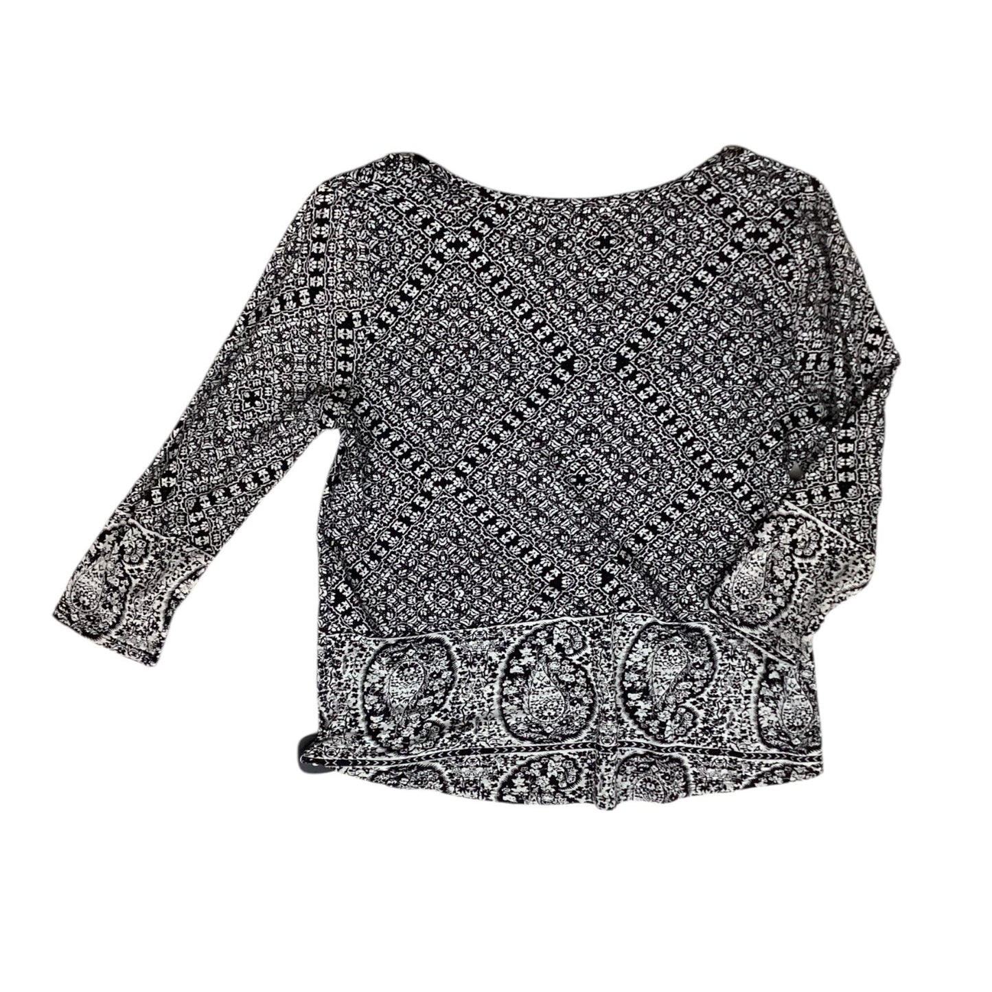 Top Ls By Lucky Brand In Black & Tan, Size:L
