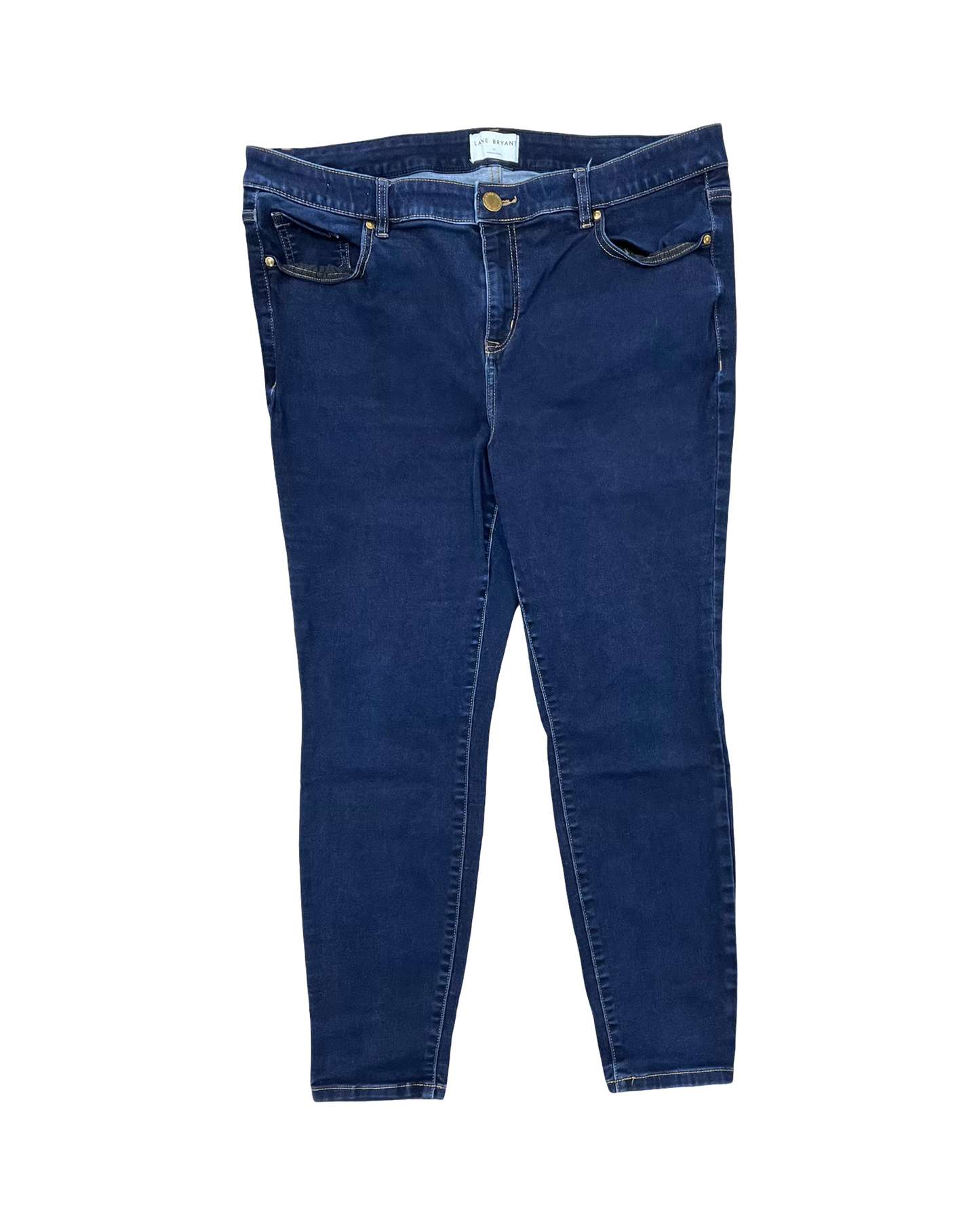 Jeans Skinny By Lane Bryant In Blue Denim, Size:18