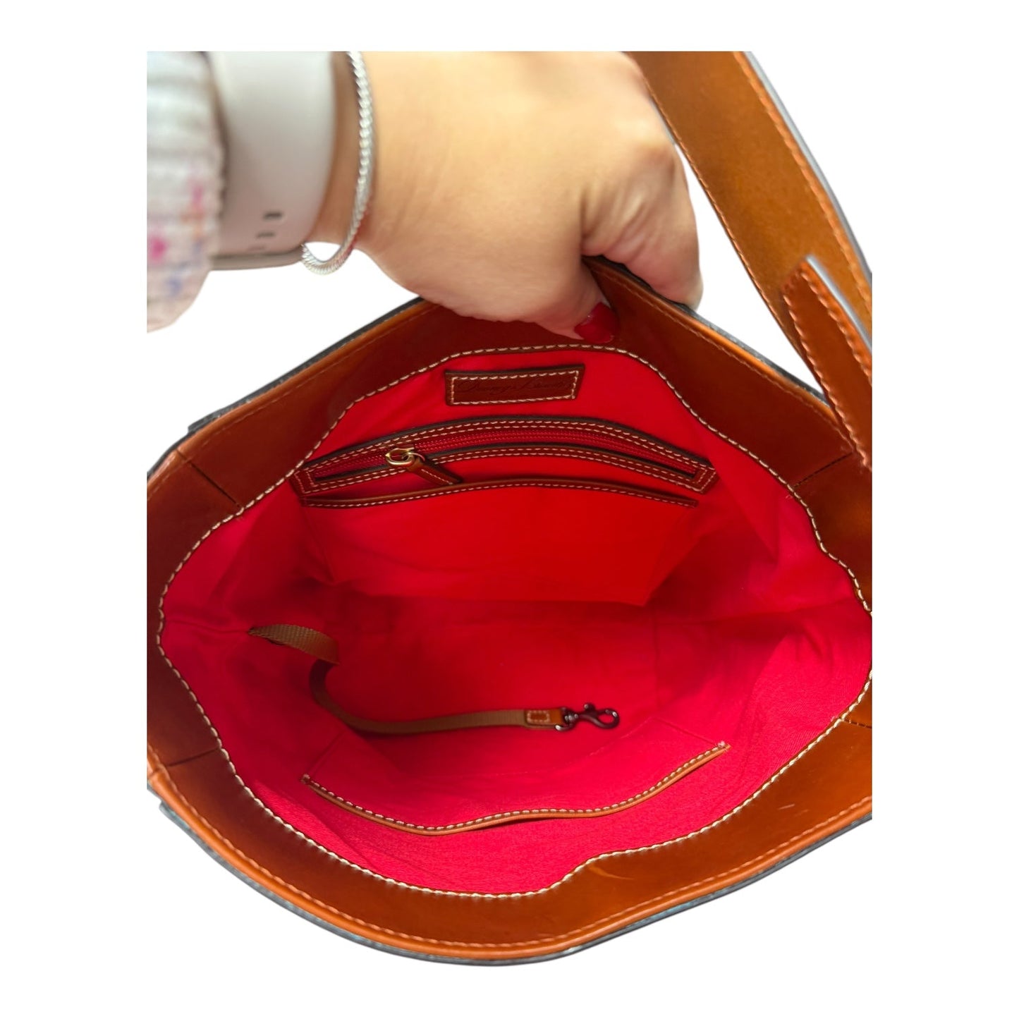 Handbag Designer By Dooney And Bourke In Blue, Size:Medium