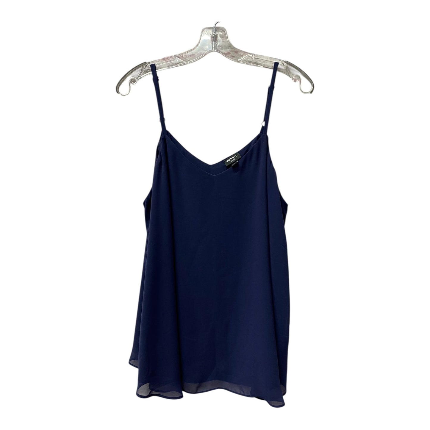 Top Sleeveless By Torrid In Blue, Size:L