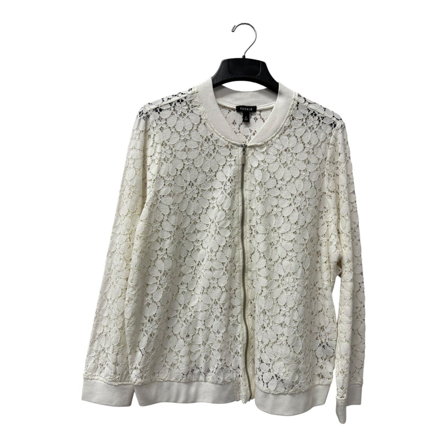 Jacket Other By Torrid In White, Size:3X