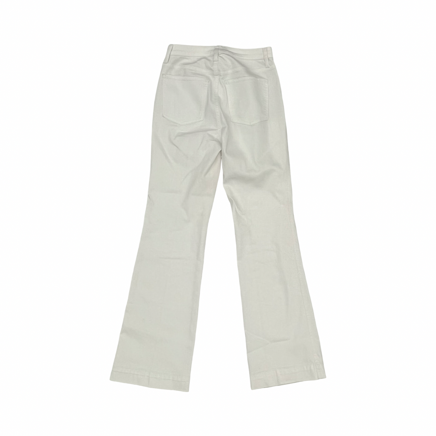Jeans Flared By Talbots In Cream Denim, Size:2
