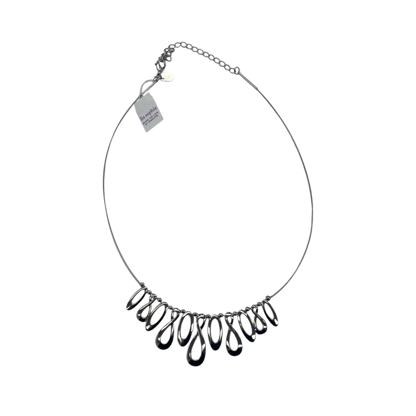 Necklace Lariat & Y-Drop By Lia Sophia In Silver