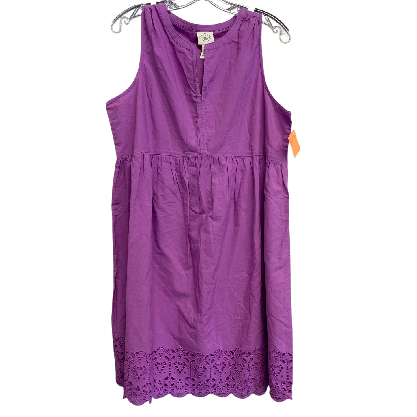 Dress Casual Short By St Johns Bay In Purple, Size:L