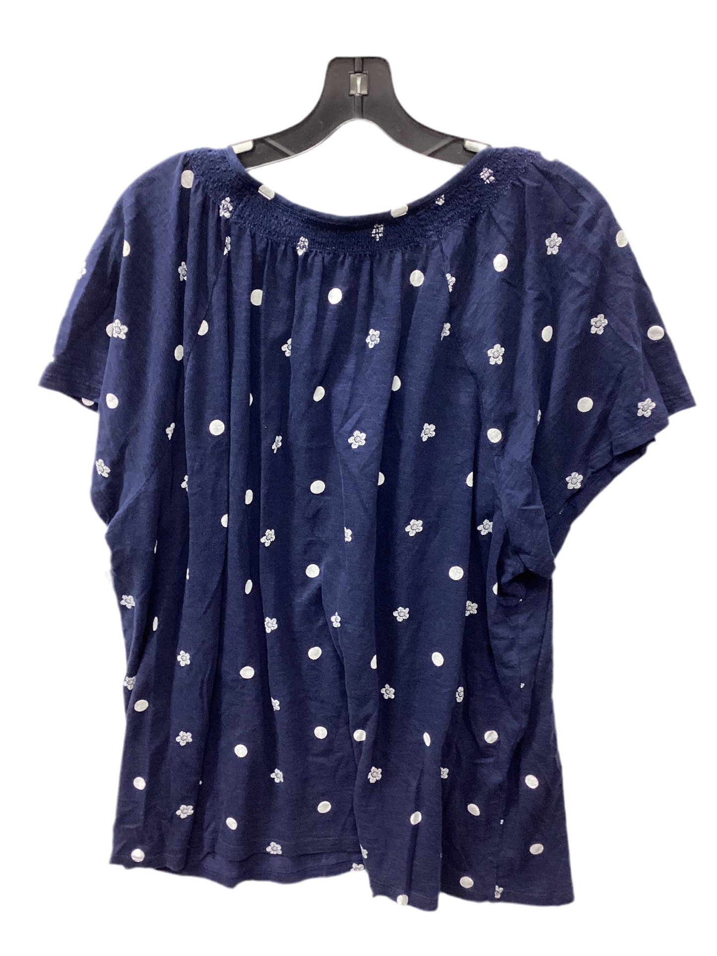 Top Ss By Kim Rogers In Navy, Size:2X