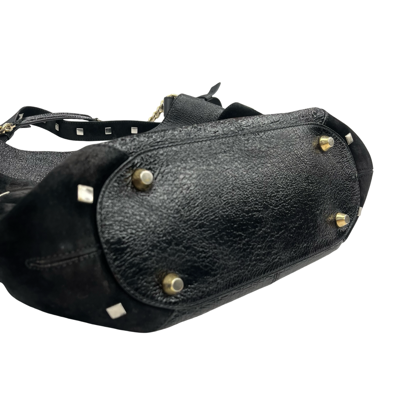 Handbag Luxury Designer By Jimmy Choo In Black, Size:Medium