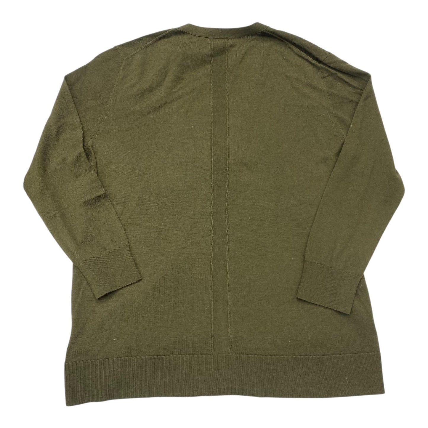 Sweater Cardigan By Banana Republic In Green, Size:Xl