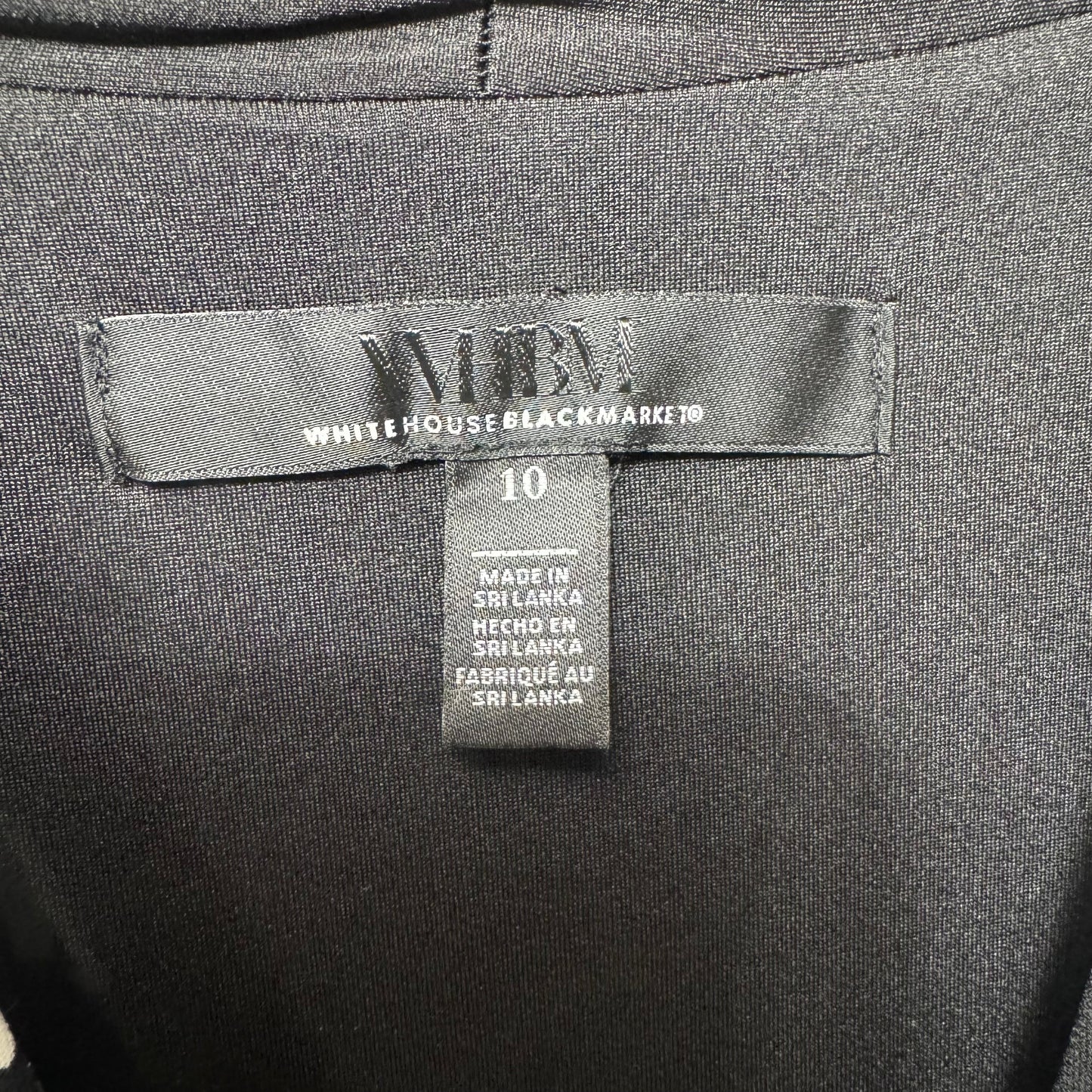 Dress Casual Maxi By White House Black Market In Black & White, Size: 10