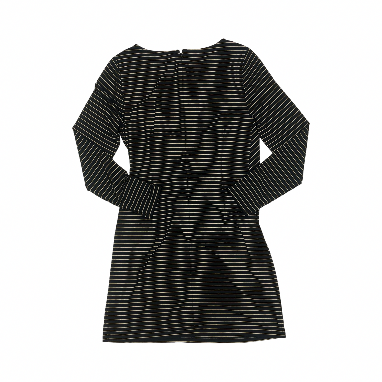 Dress Party Short By Loft In Black & Gold, Size:L
