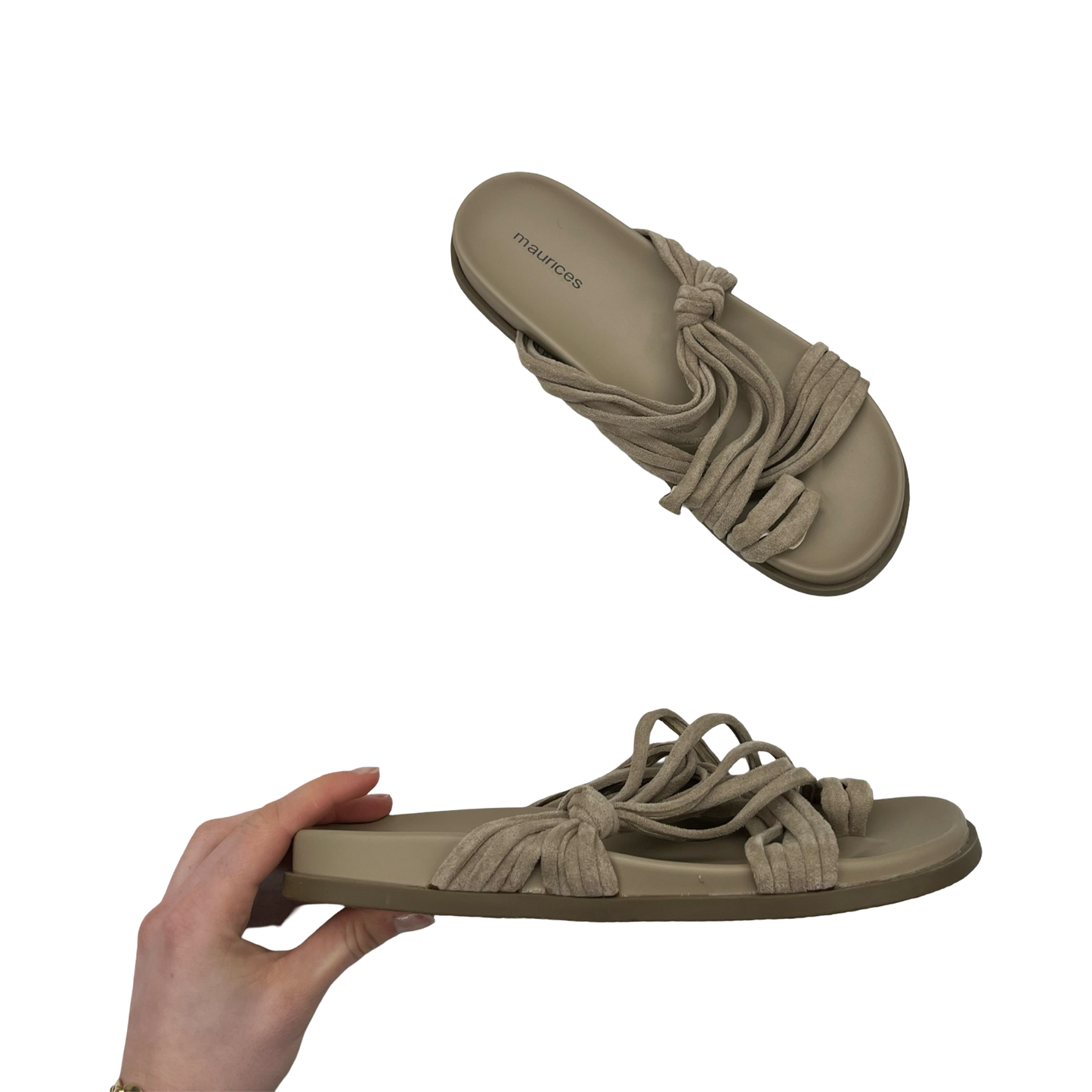 Sandals Flats By Maurices In Tan, Size:7