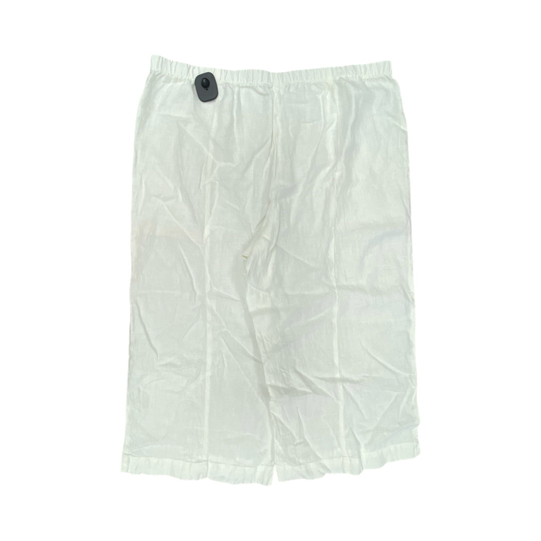 Pants Linen By Pure Jill In White, Size:L