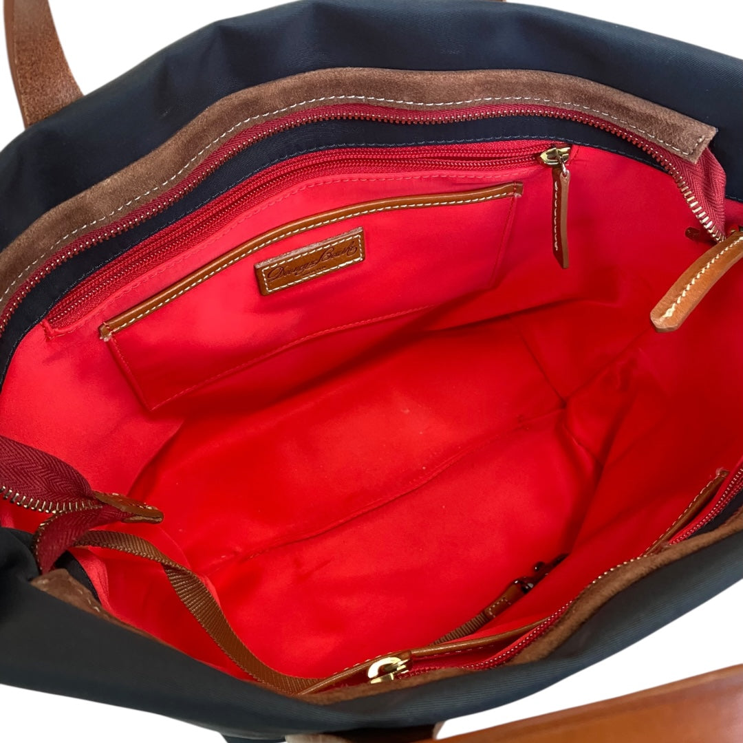 Handbag Designer By Dooney And Bourke In Black & Brown, Size:Medium