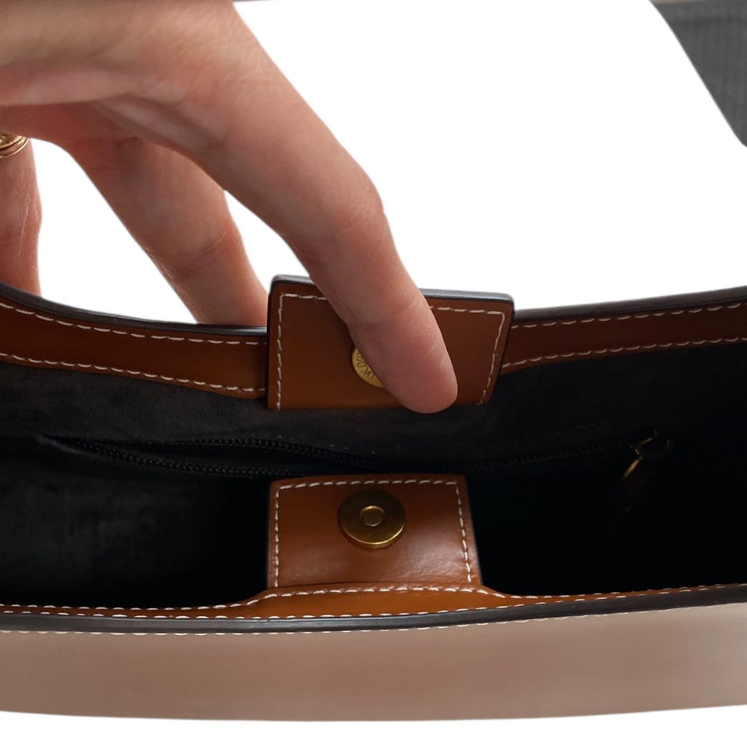 Handbag Leather By Cmc In Brown, Size:Medium